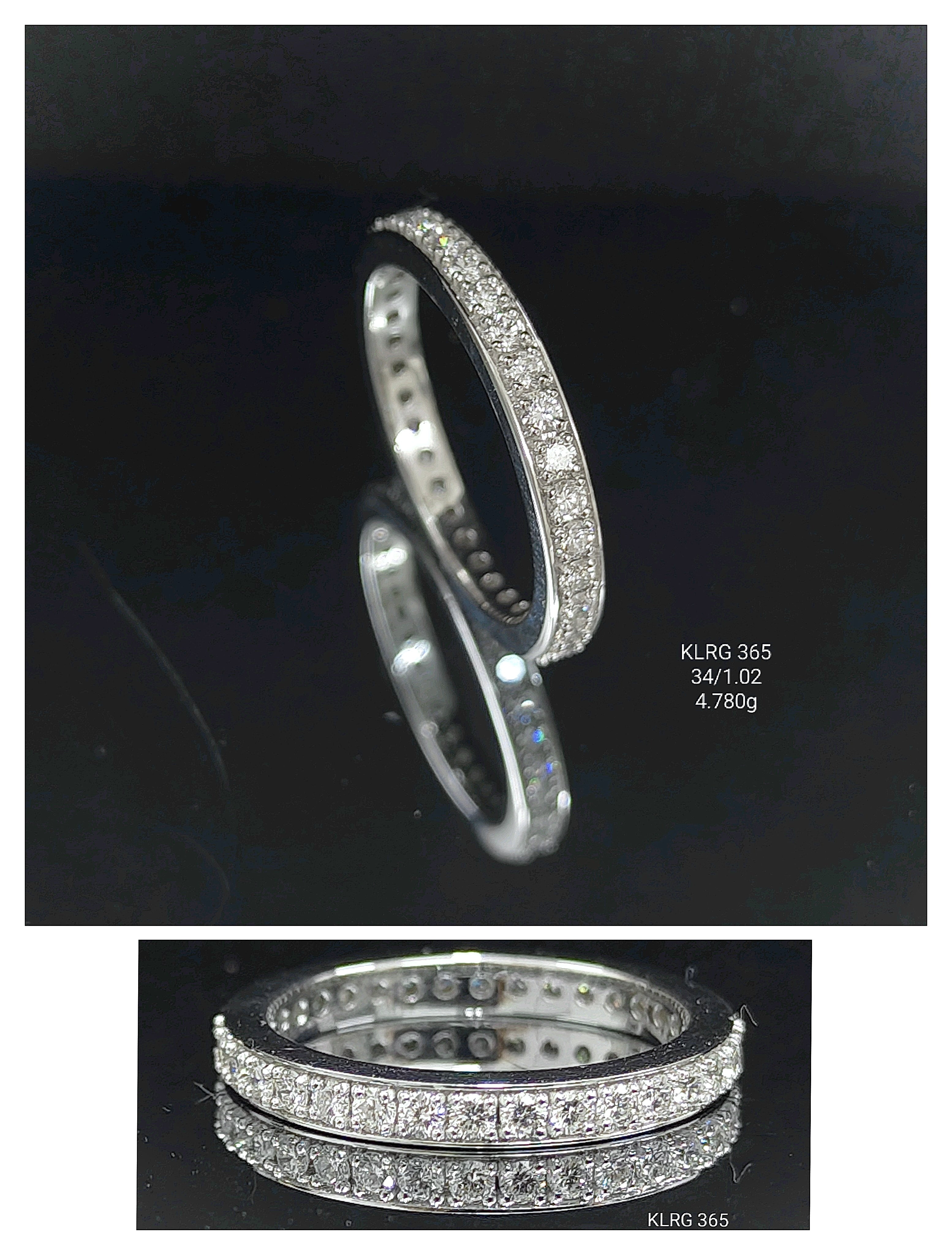 1.02Ct RING Small round diamonds 18K
