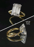 6.04CT RING Small round diamonds 18k
