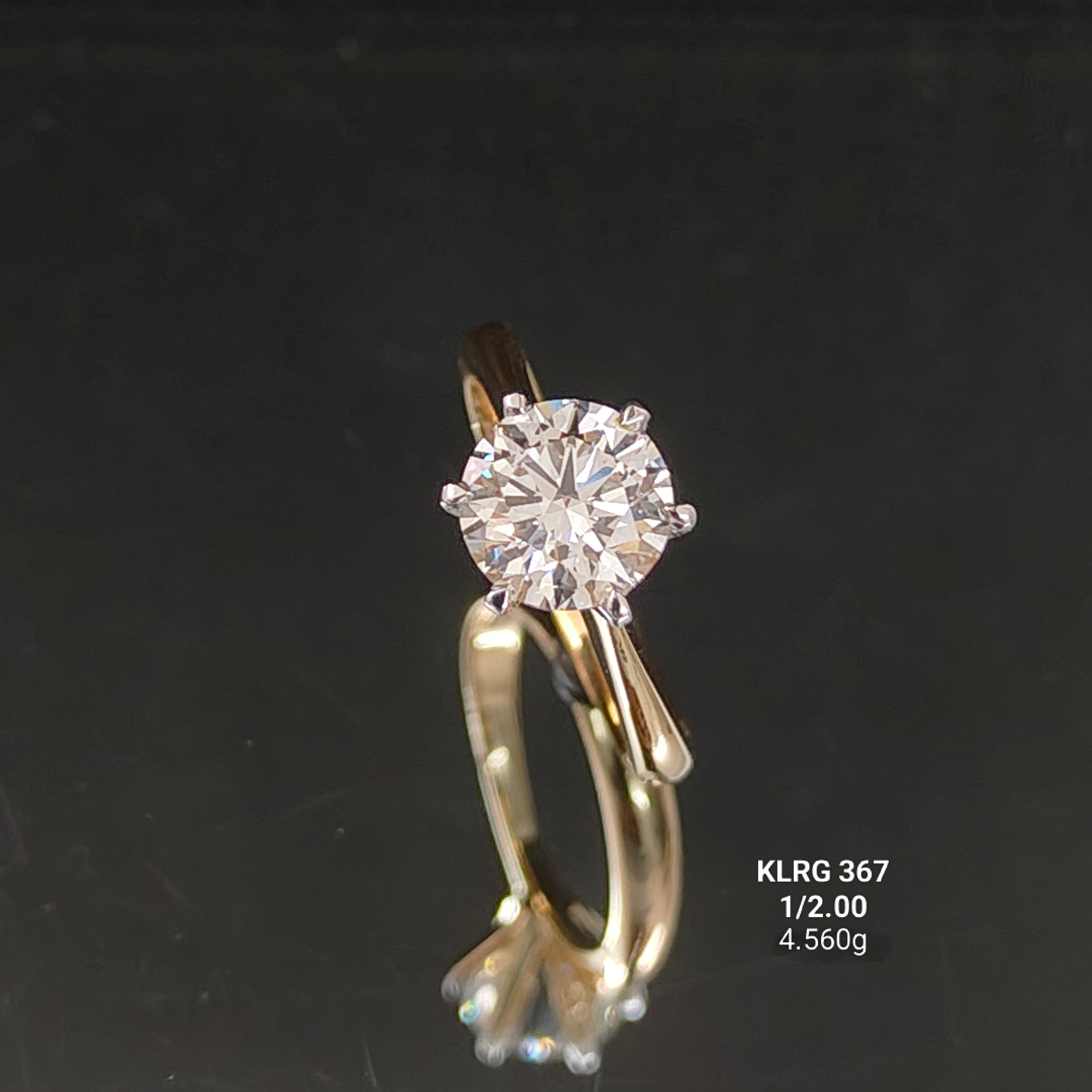 2Ct RING solitaire diamonds 18K