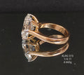 4.11Ct RING solitaire diamonds 18K