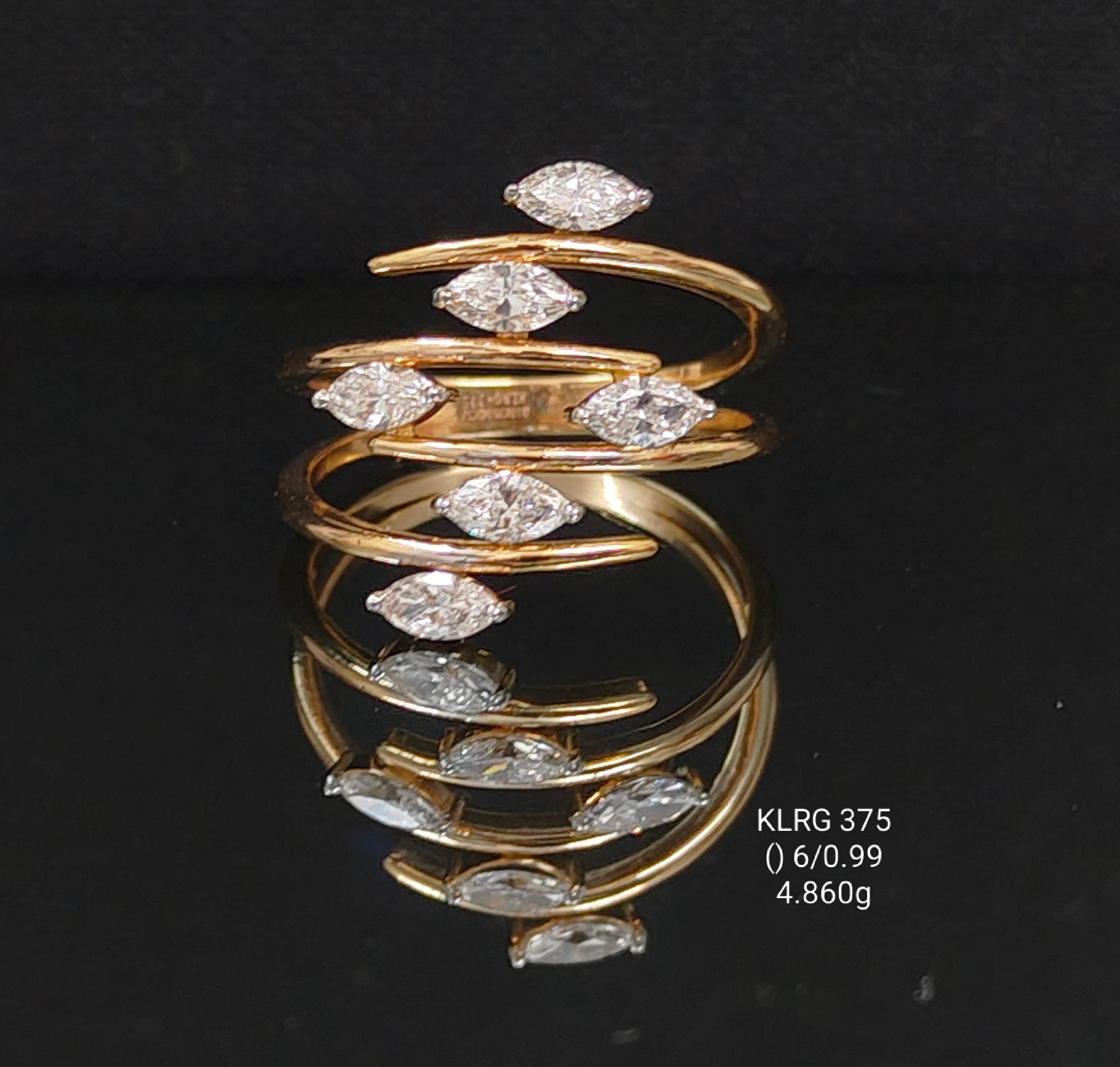 0.99Ct RING Small round diamonds 18K