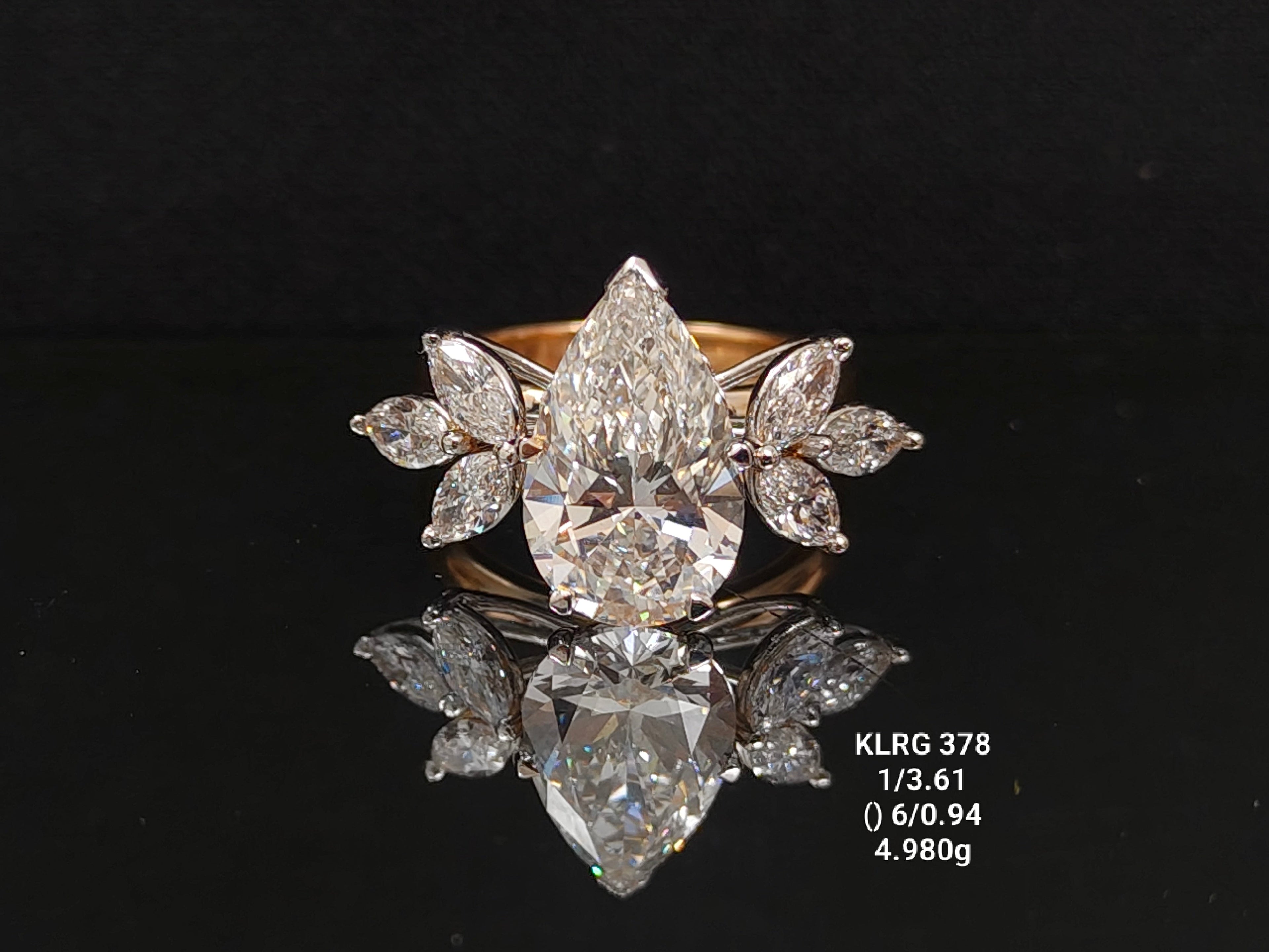2.68Ct RING solitaire diamonds 18K
