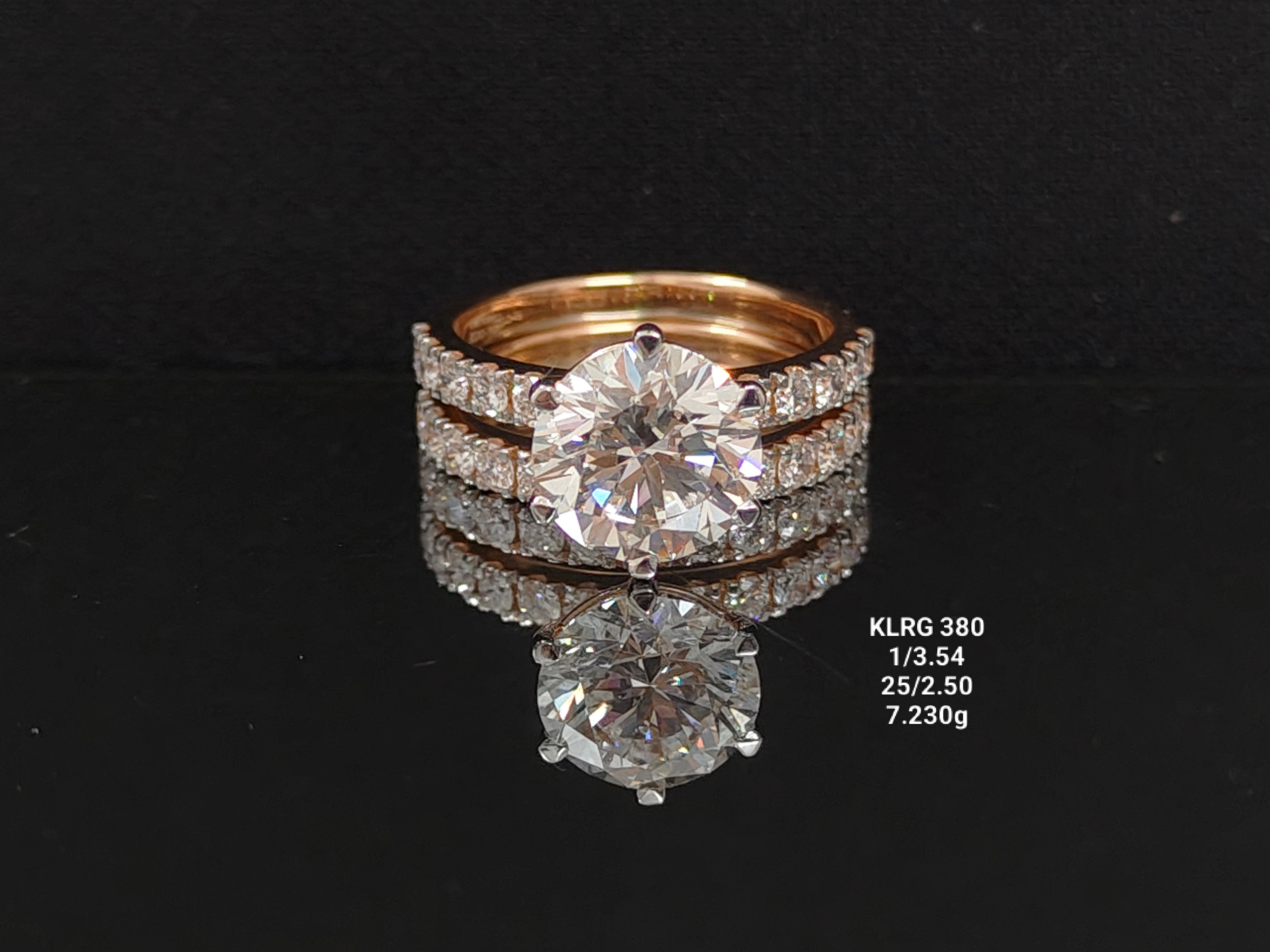 6,04CT RING solitaire diamonds 18k