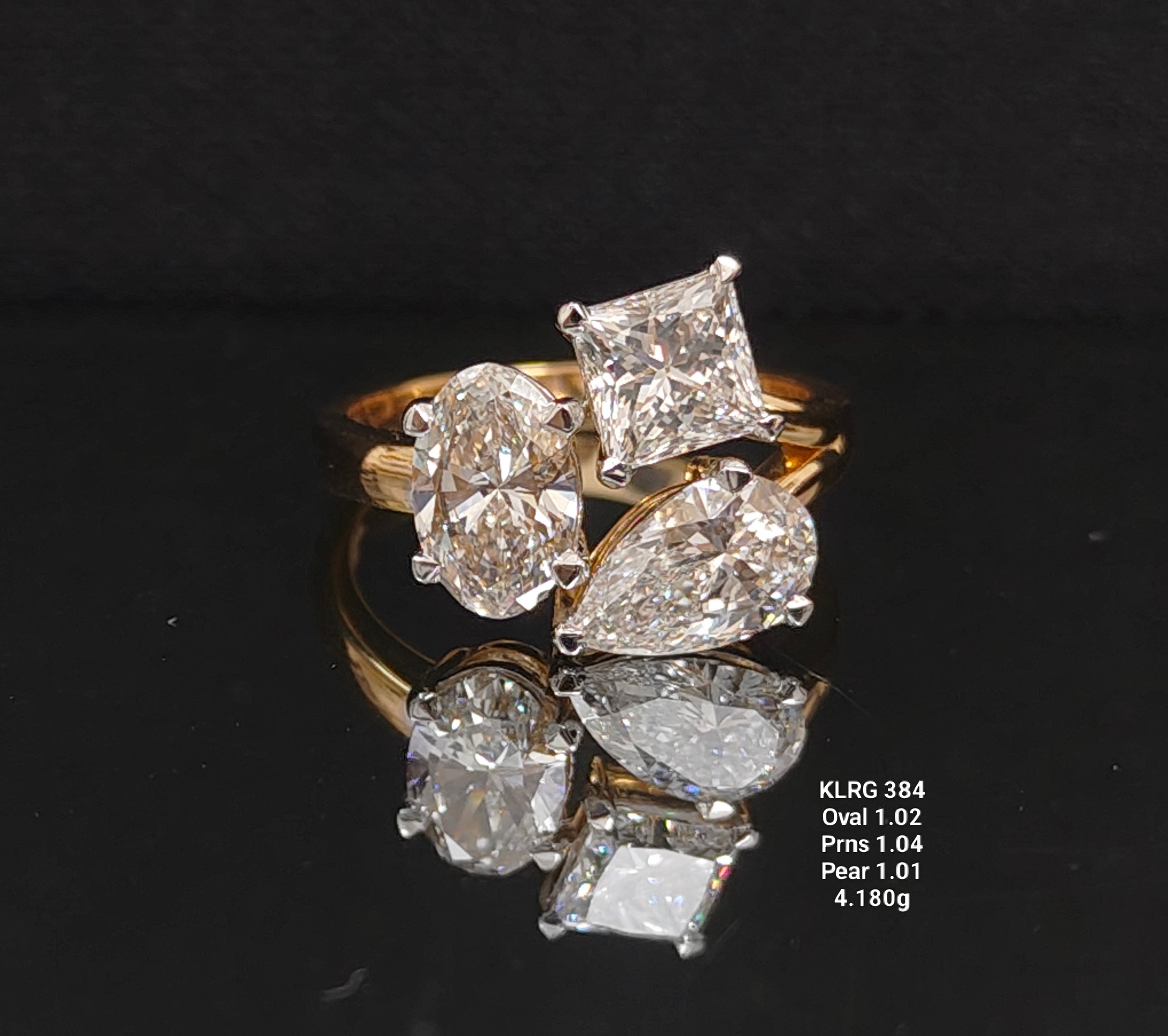 3.07CT RING Solitaire diamonds 18k