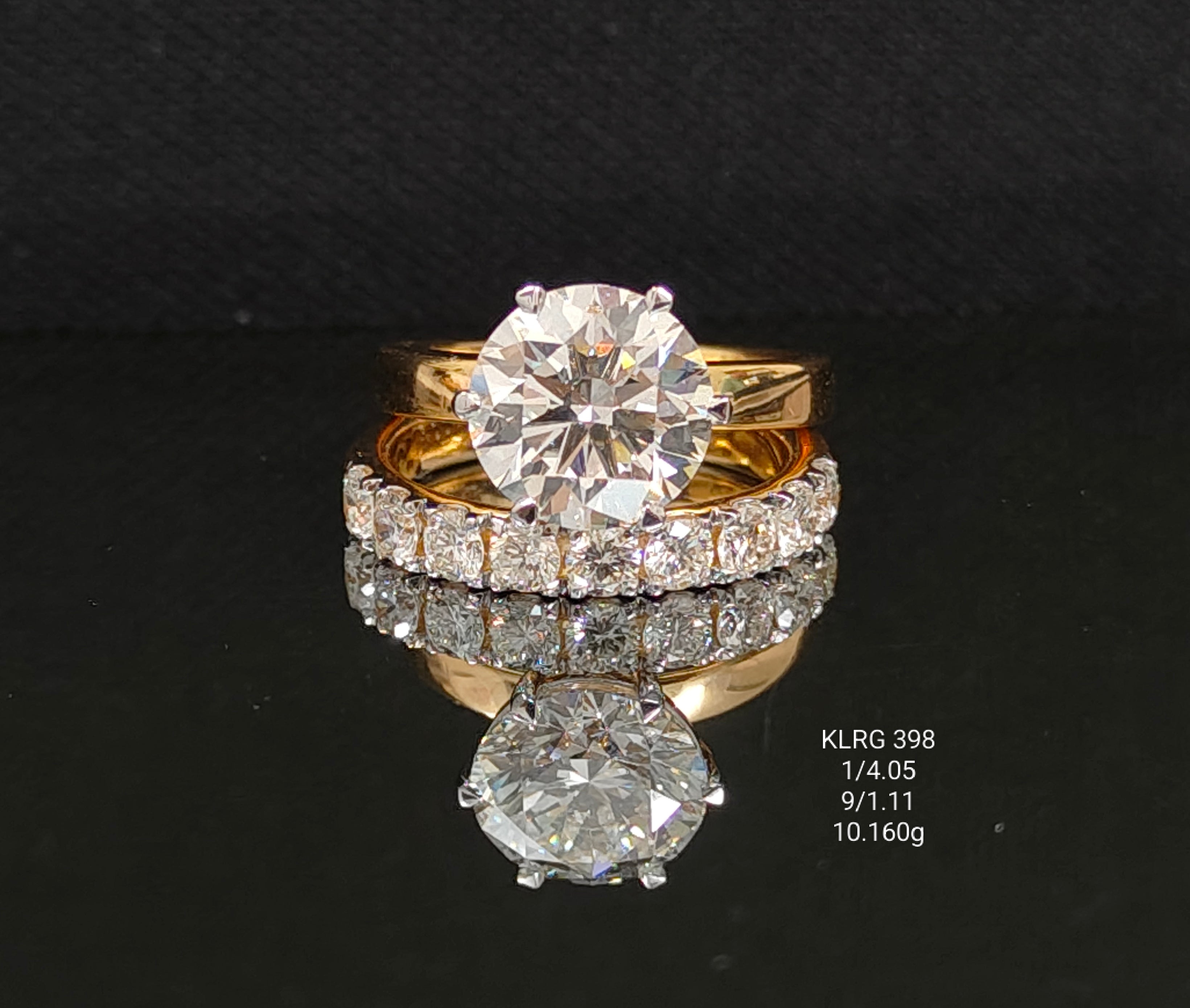 3.05Ct RING solitaire diamonds 18K