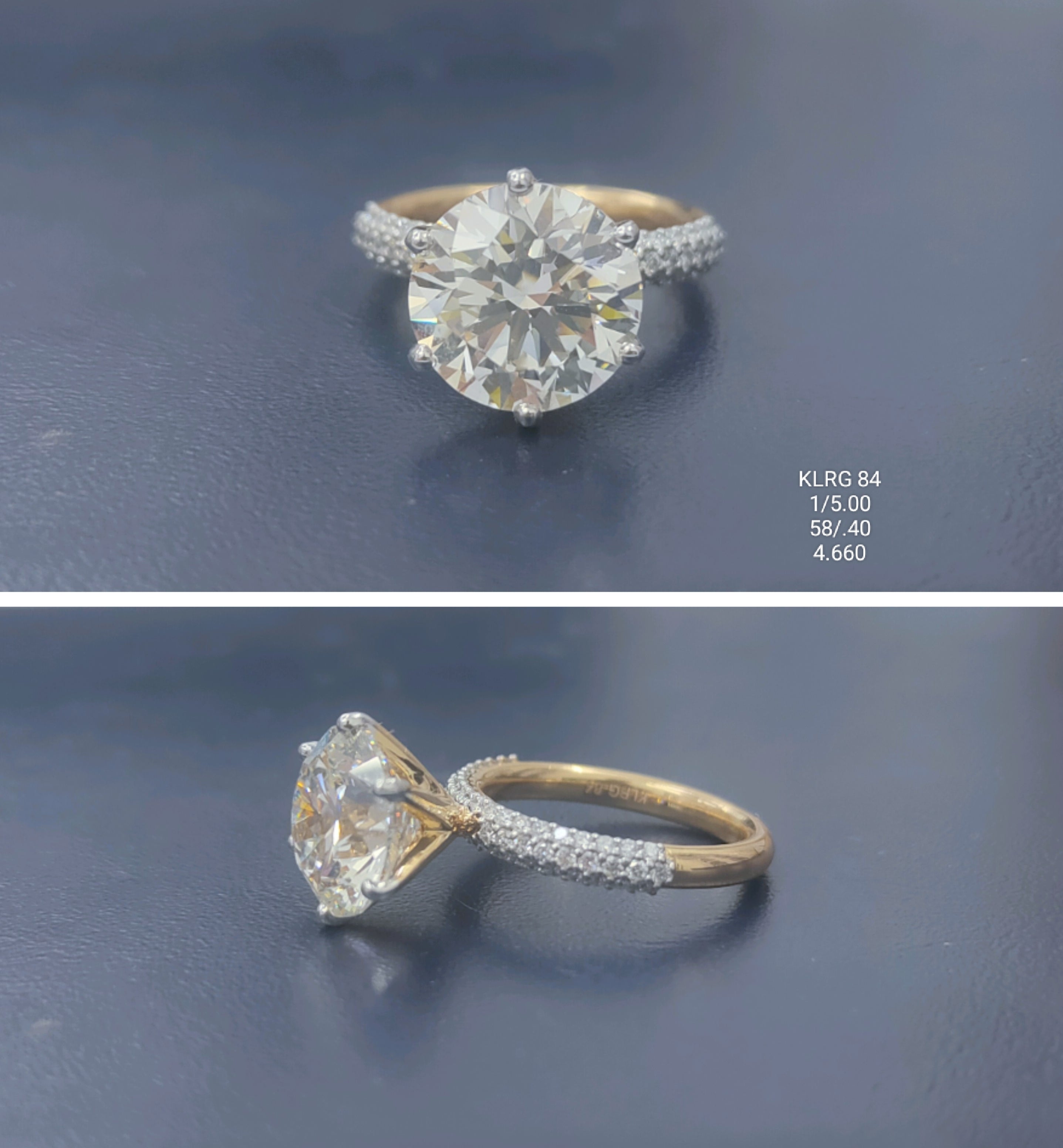 5.40Ct RING Solitaire Diamond 18K