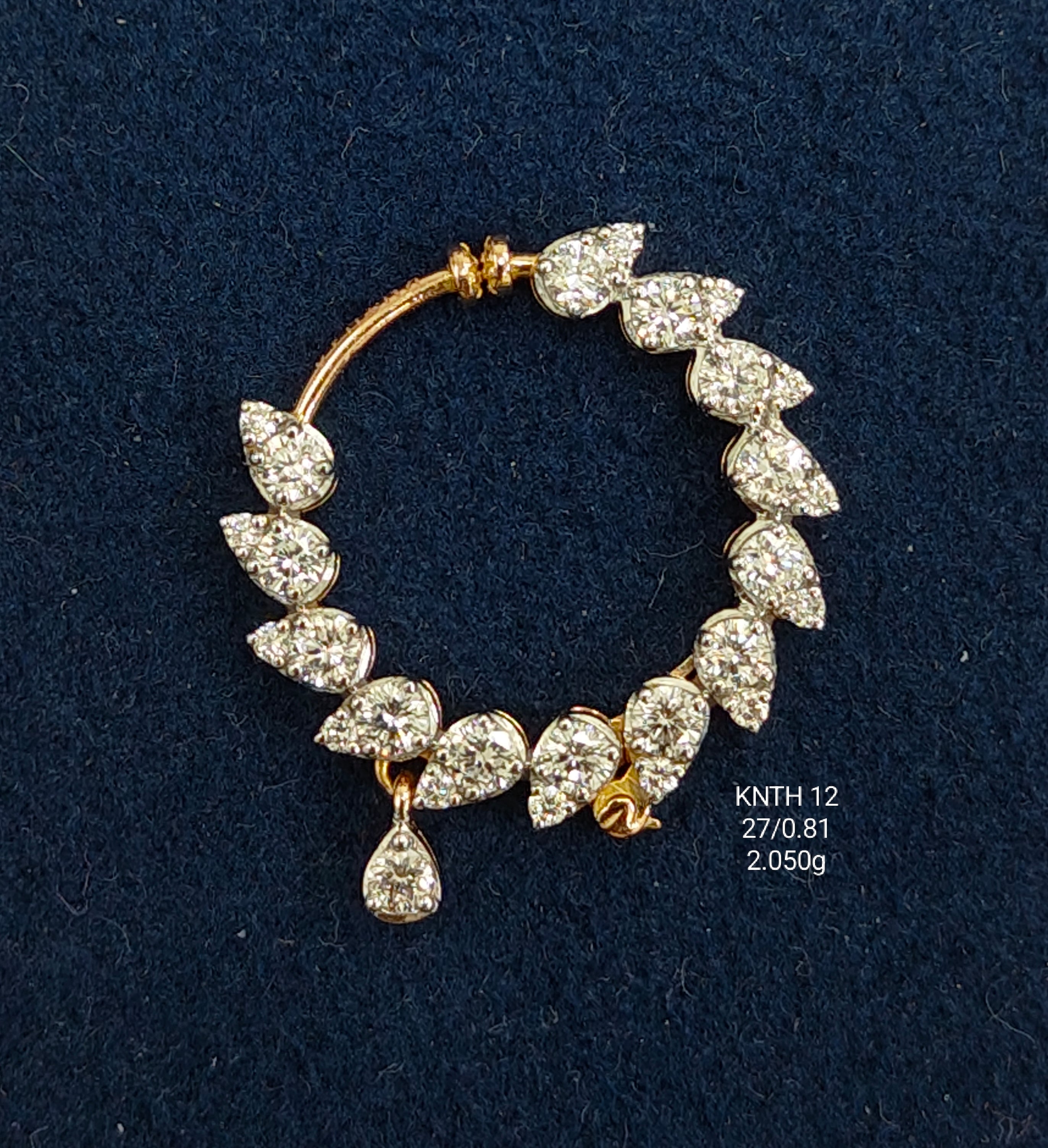 0.81Ct NATH Small round diamonds 18K