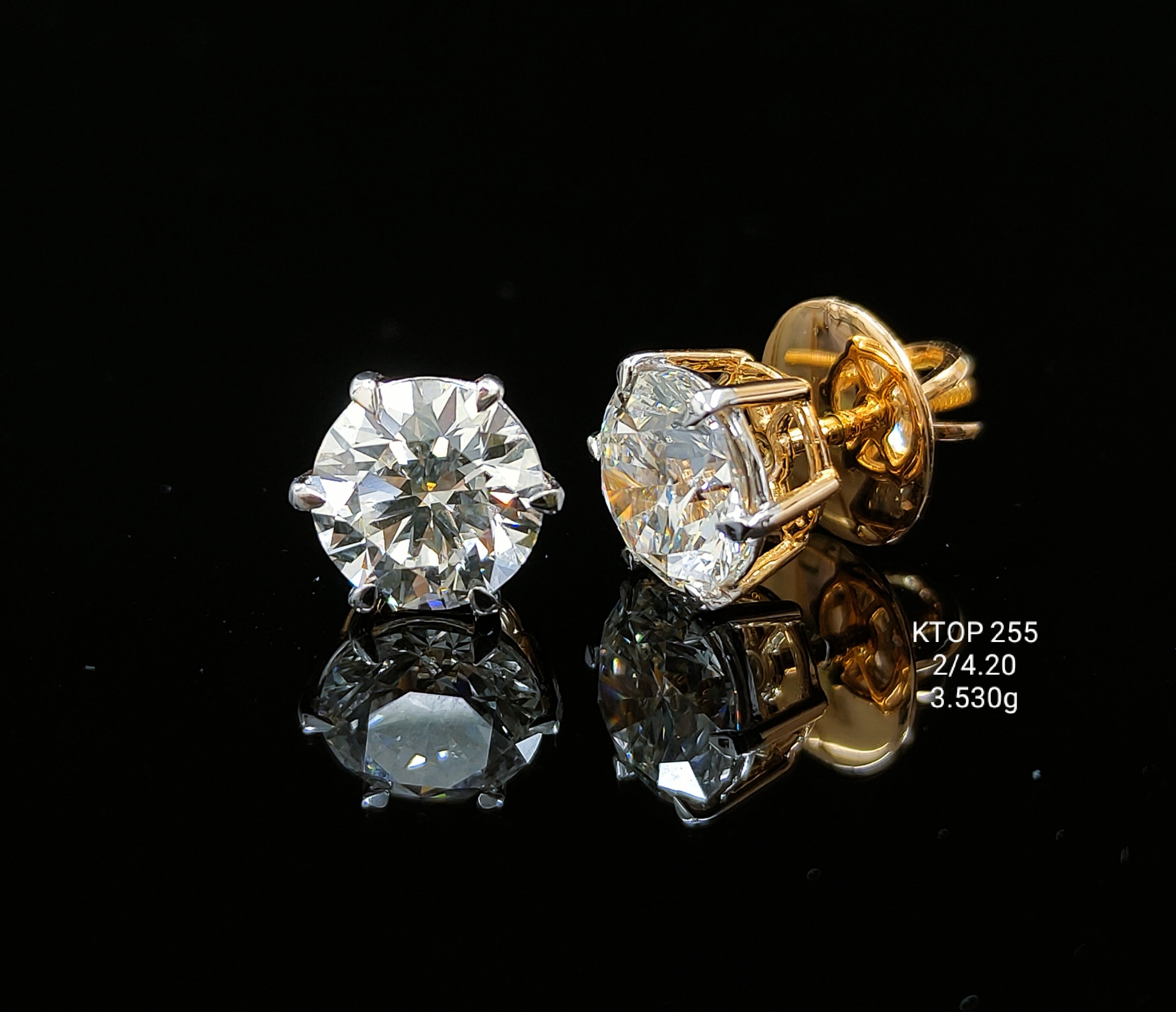 4.20Ct TOPS Solitaire Diamond 18K
