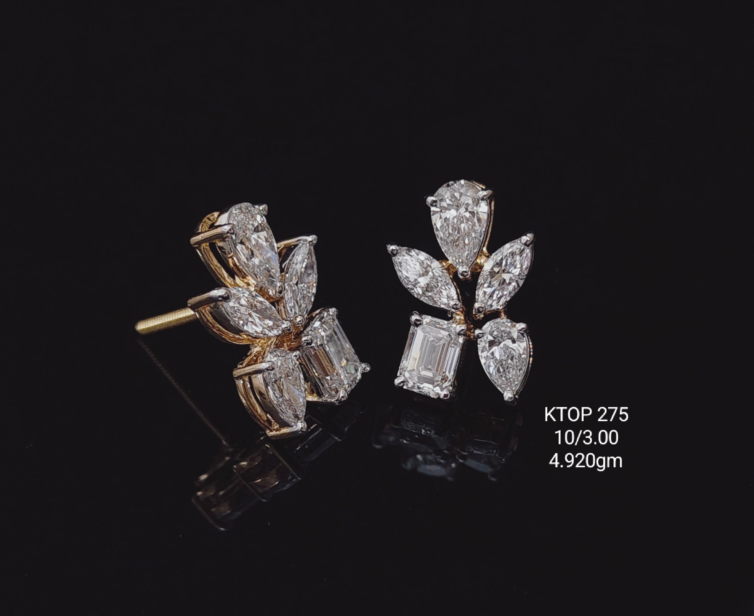 3Ct TOPS solitaire diamonds 18K