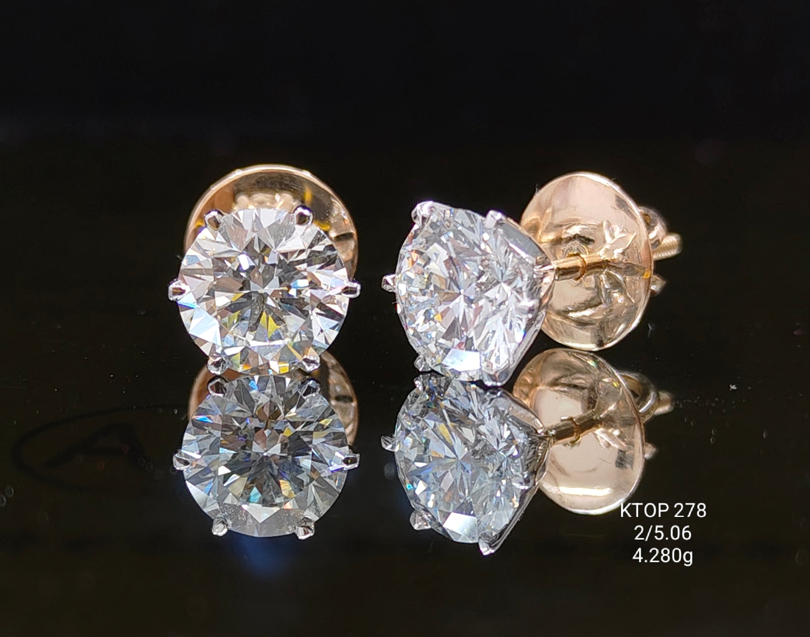 5.06Ct TOPS Solitaire Diamond 18K