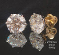 6.07 Ct of TOPS of Solitaire Round Shaped Diamond  18K