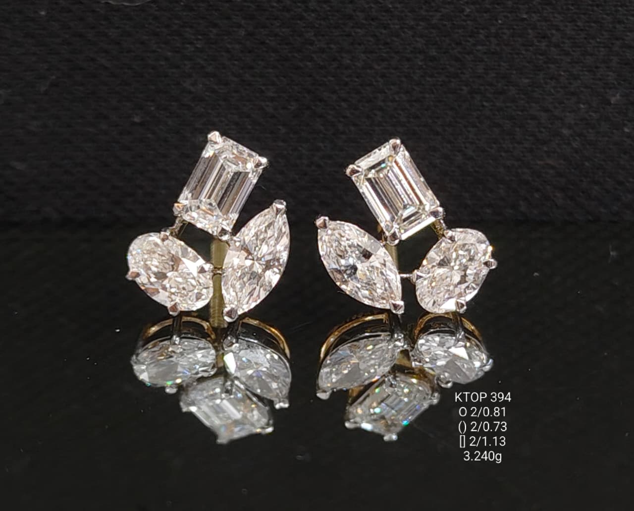 2.67Ct of Earring With Purity of 18K