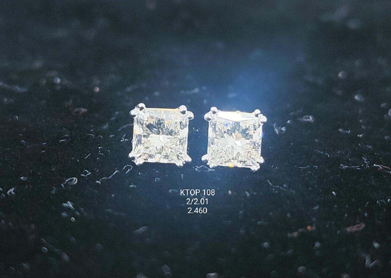 2.01Ct TOPS solitaire diamonds 18K