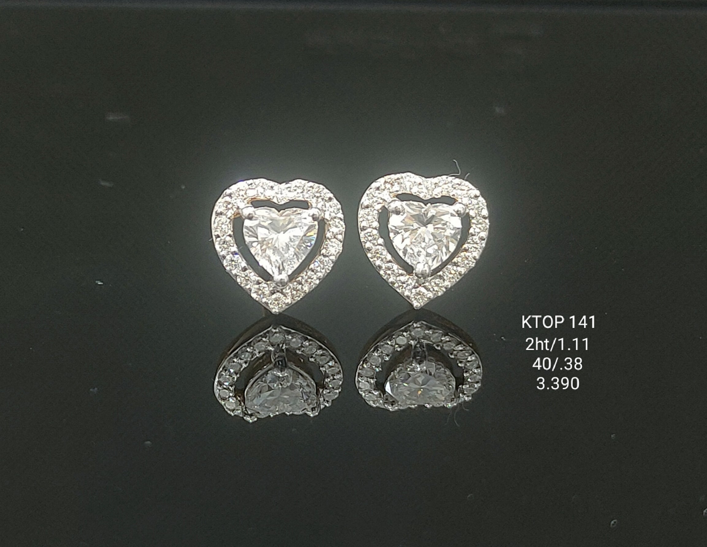 1.49Ct TOPS solitaire diamonds 18K