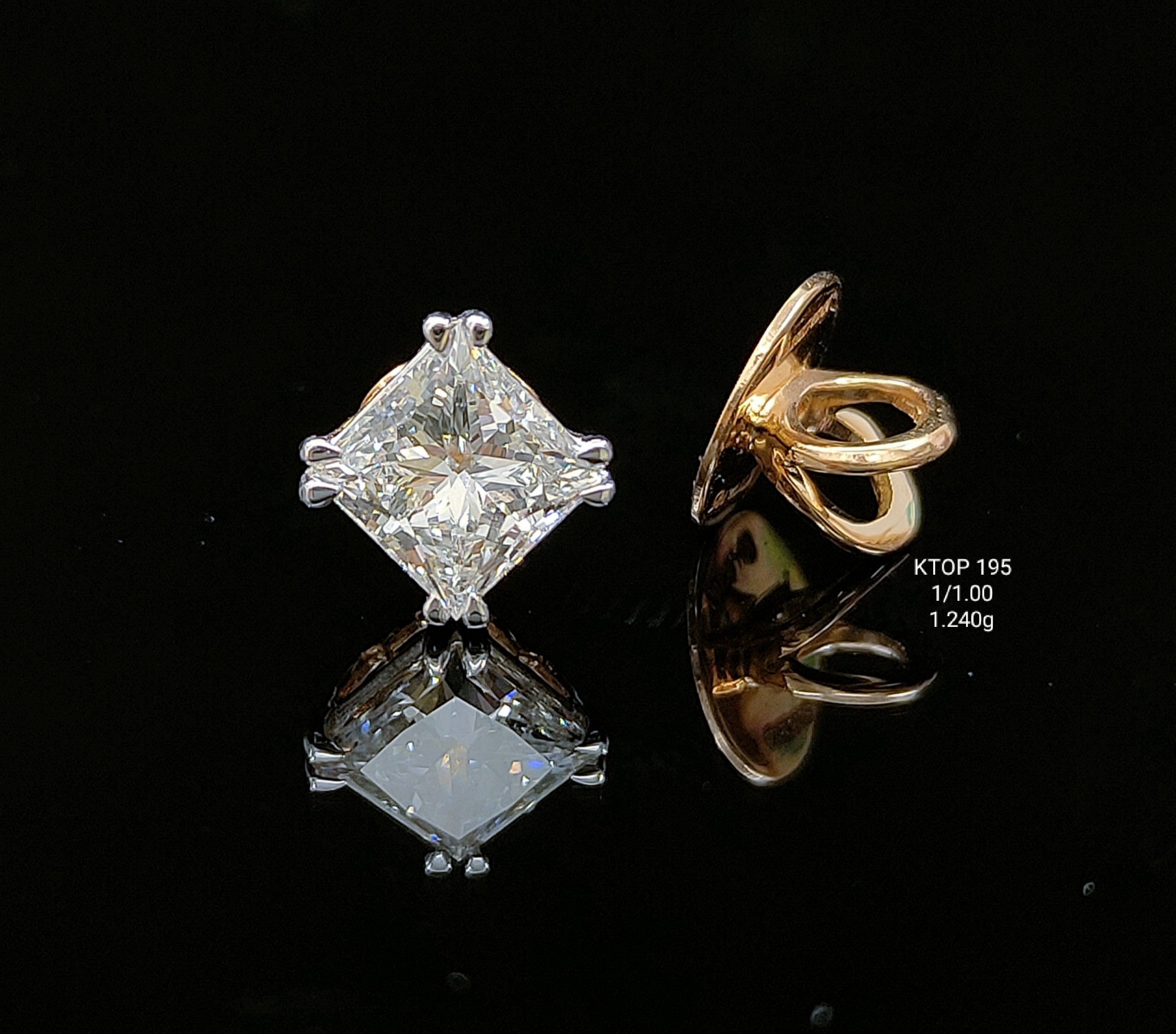 1.00Ct TOPS Small round diamonds 18K