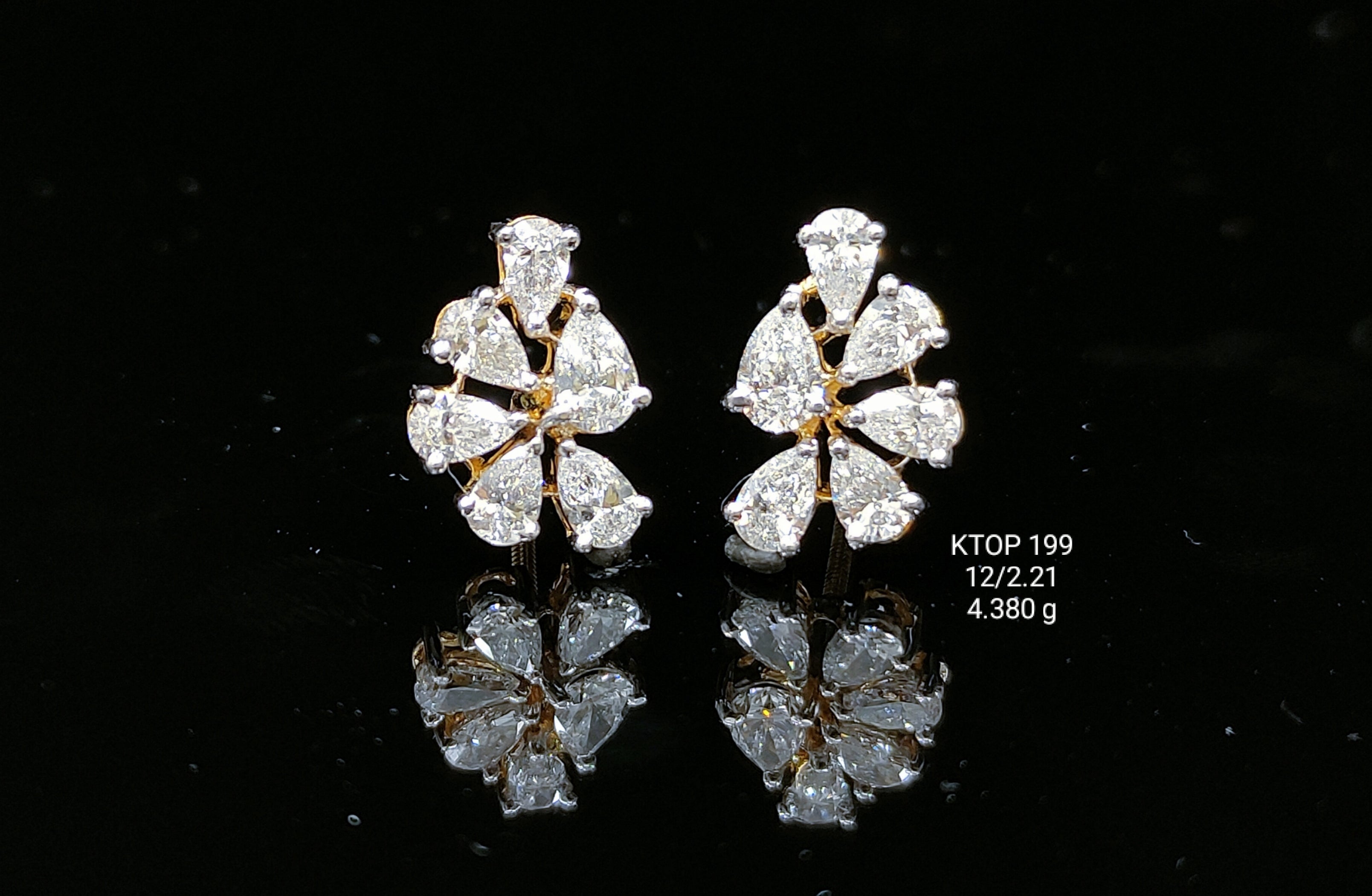 2.21Ct TOPS solitaire diamonds 18K