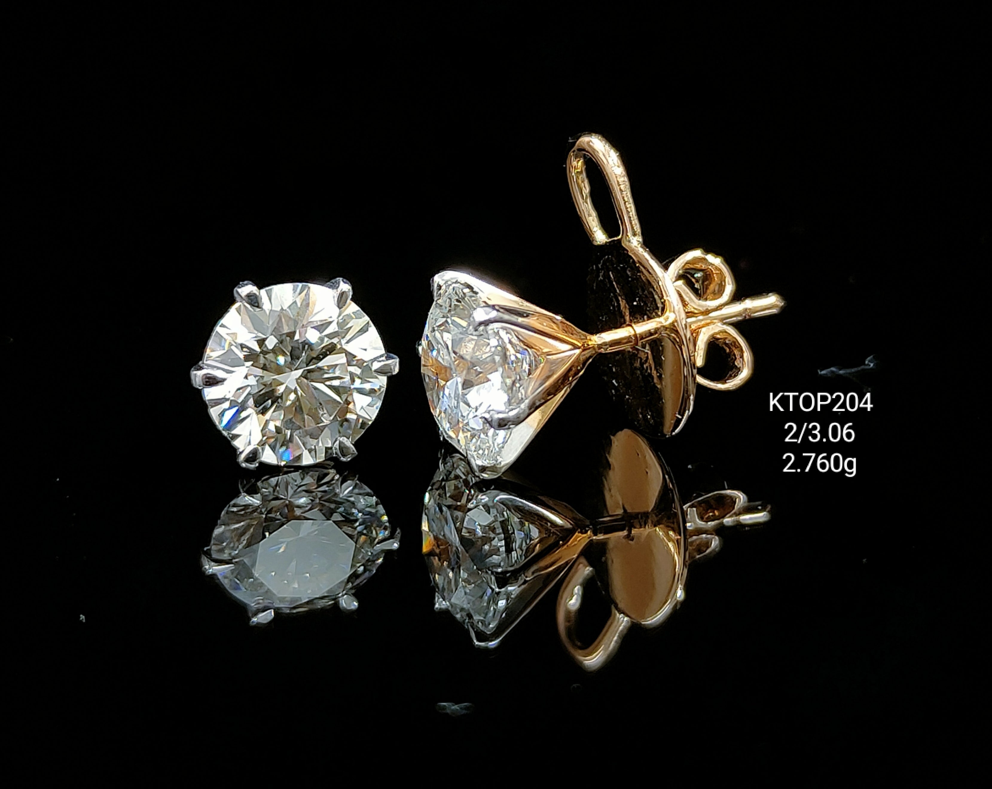 3.06Ct TOPS Solitaire Diamond 18K