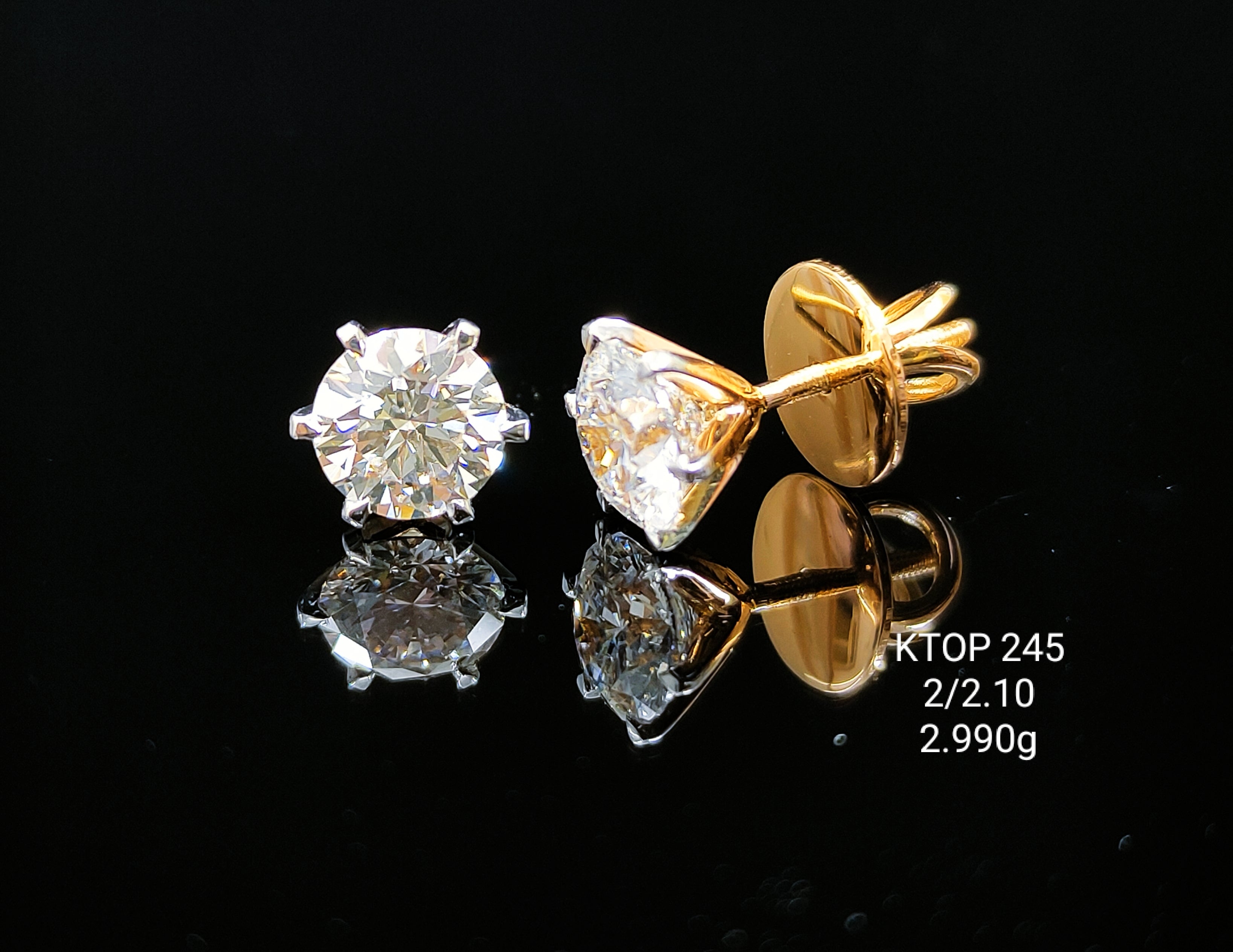 2.10Ct TOPS MIX shape  diamonds 18K