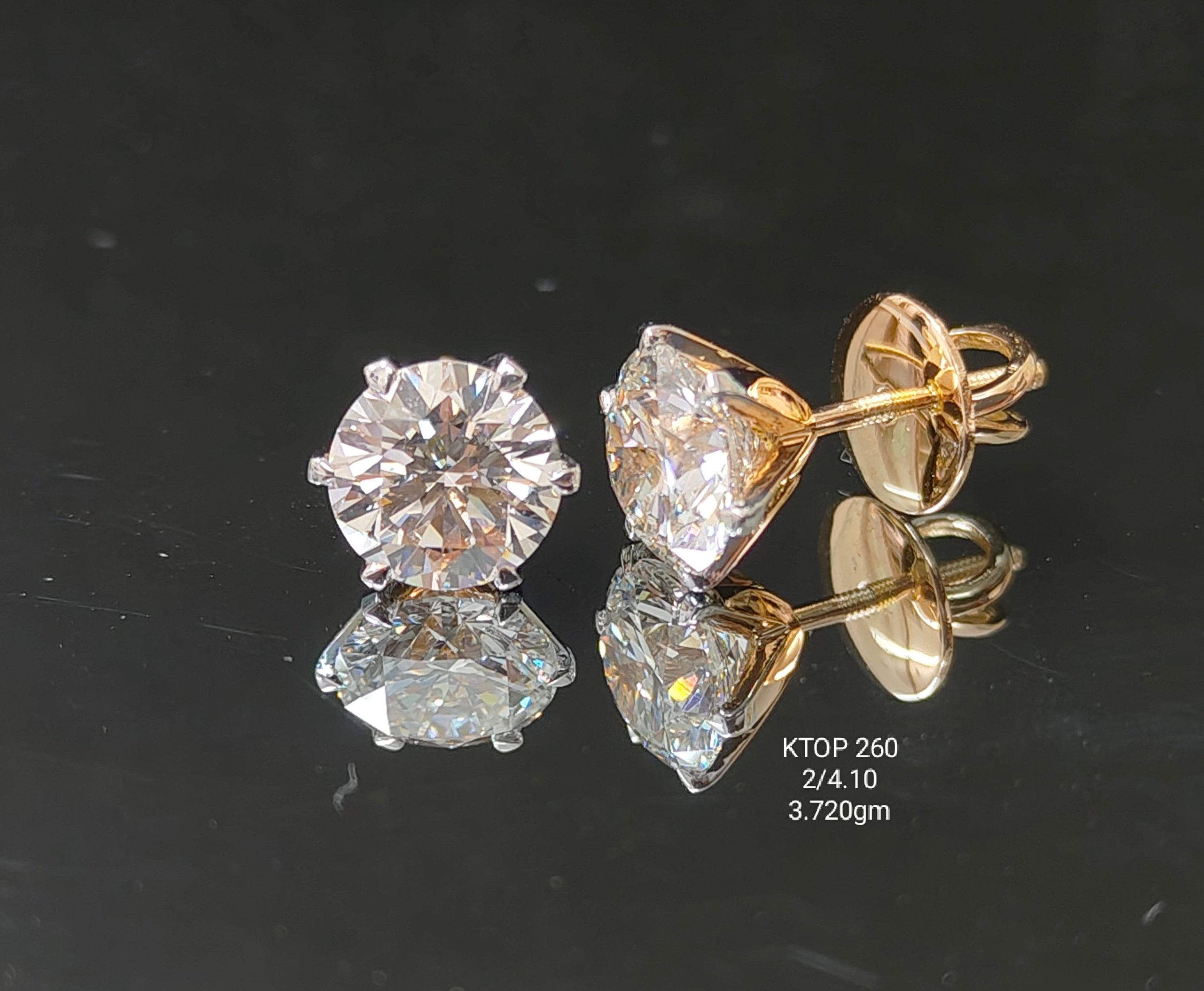 4.10Ct TOPS Small round diamonds 18K