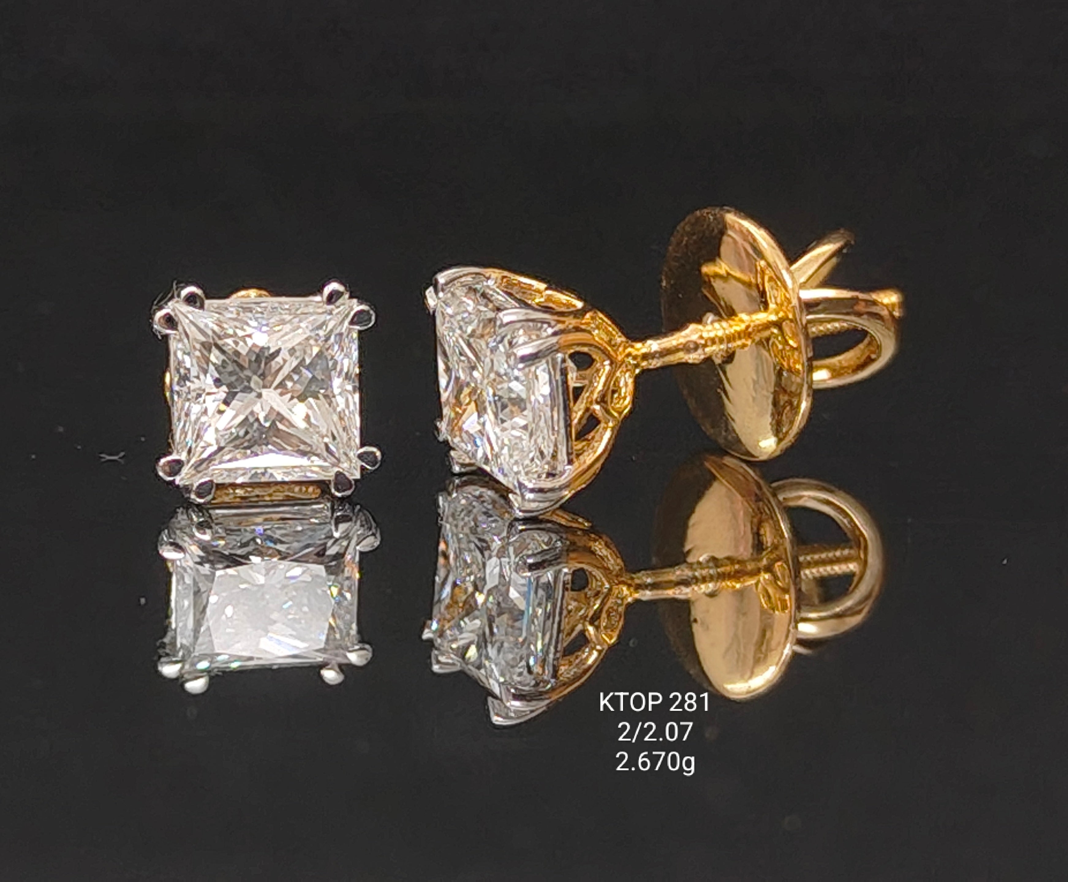 2.07Ct TOPS Small round diamonds 18K