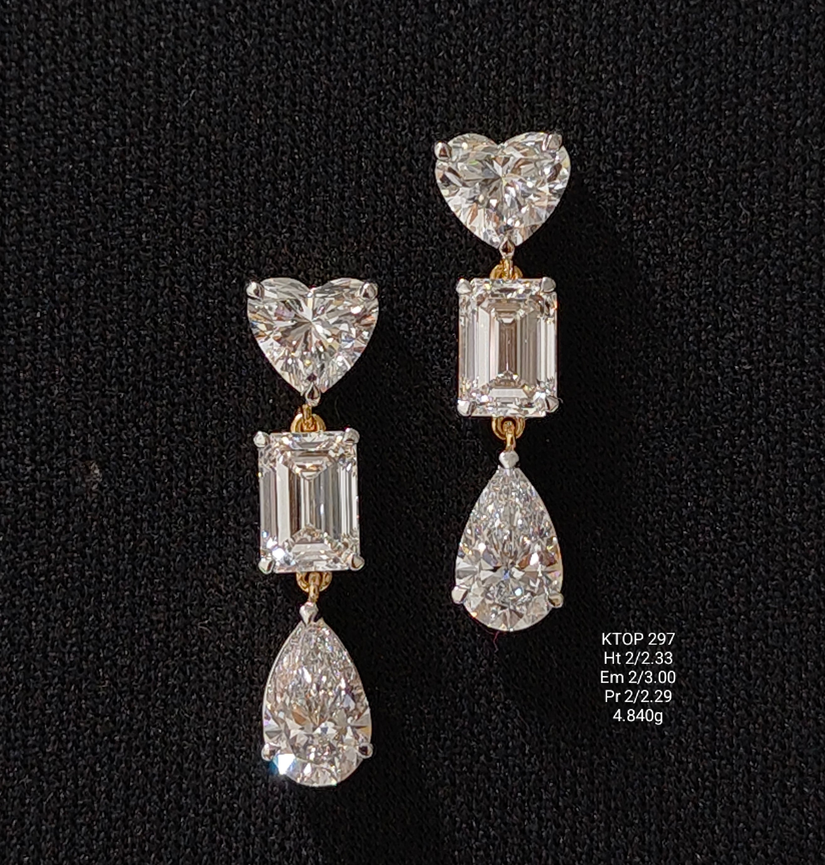 7.62Ct TOPS solitaire diamonds 18K