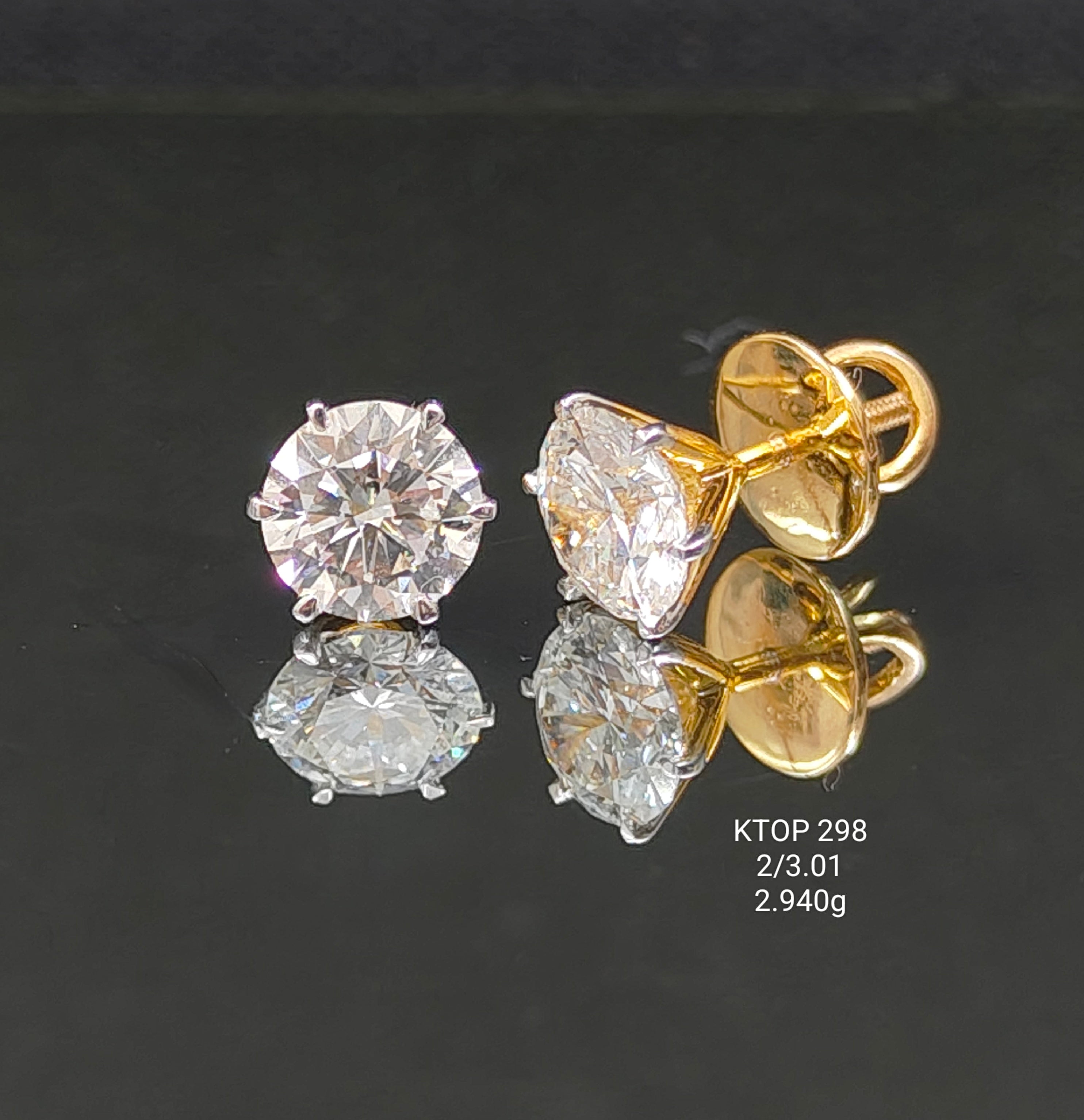 3.01Ct TOPS Solitaire Diamond 18K