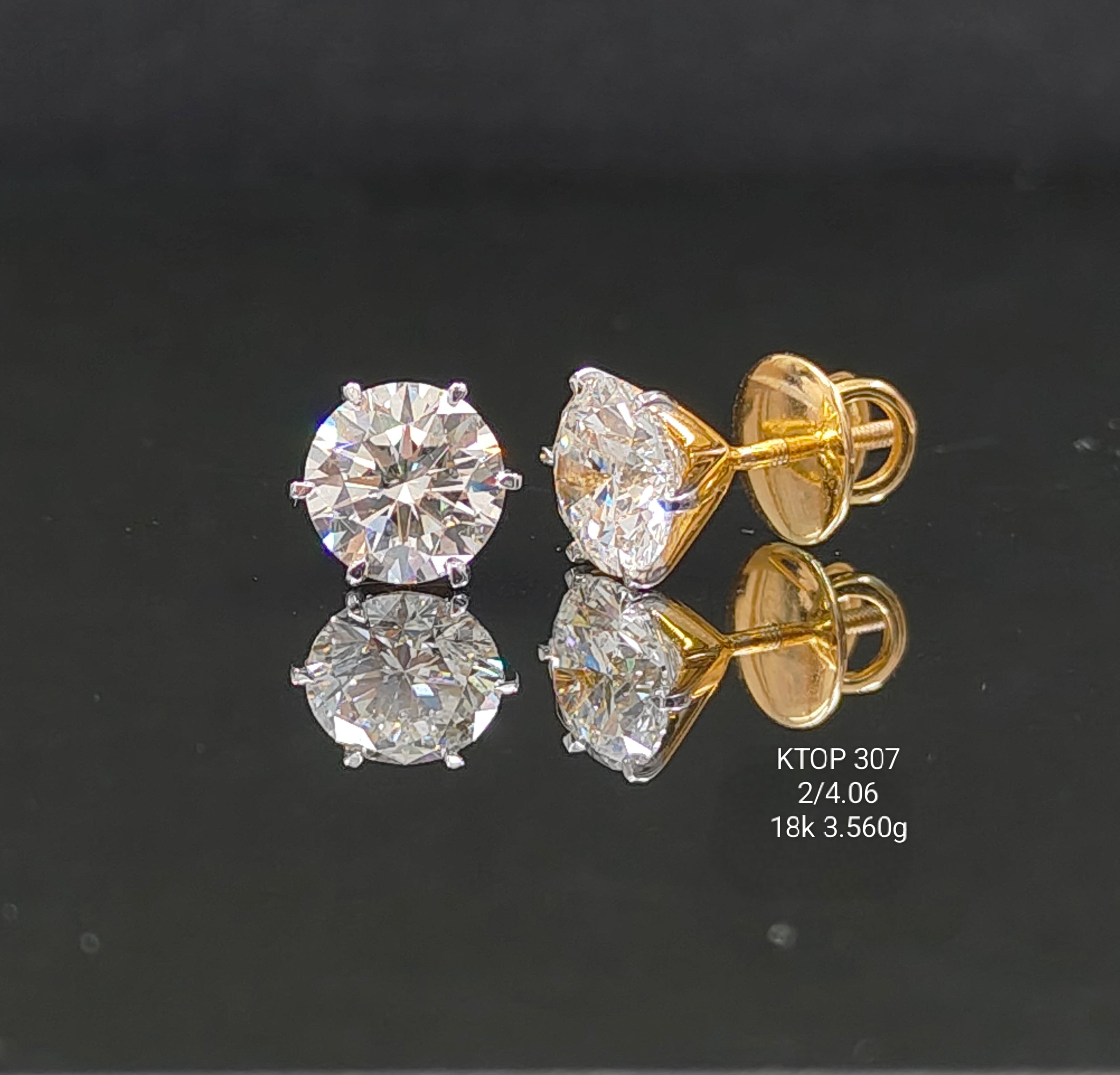 4.06Ct TOPS Solitaire Diamond 18K