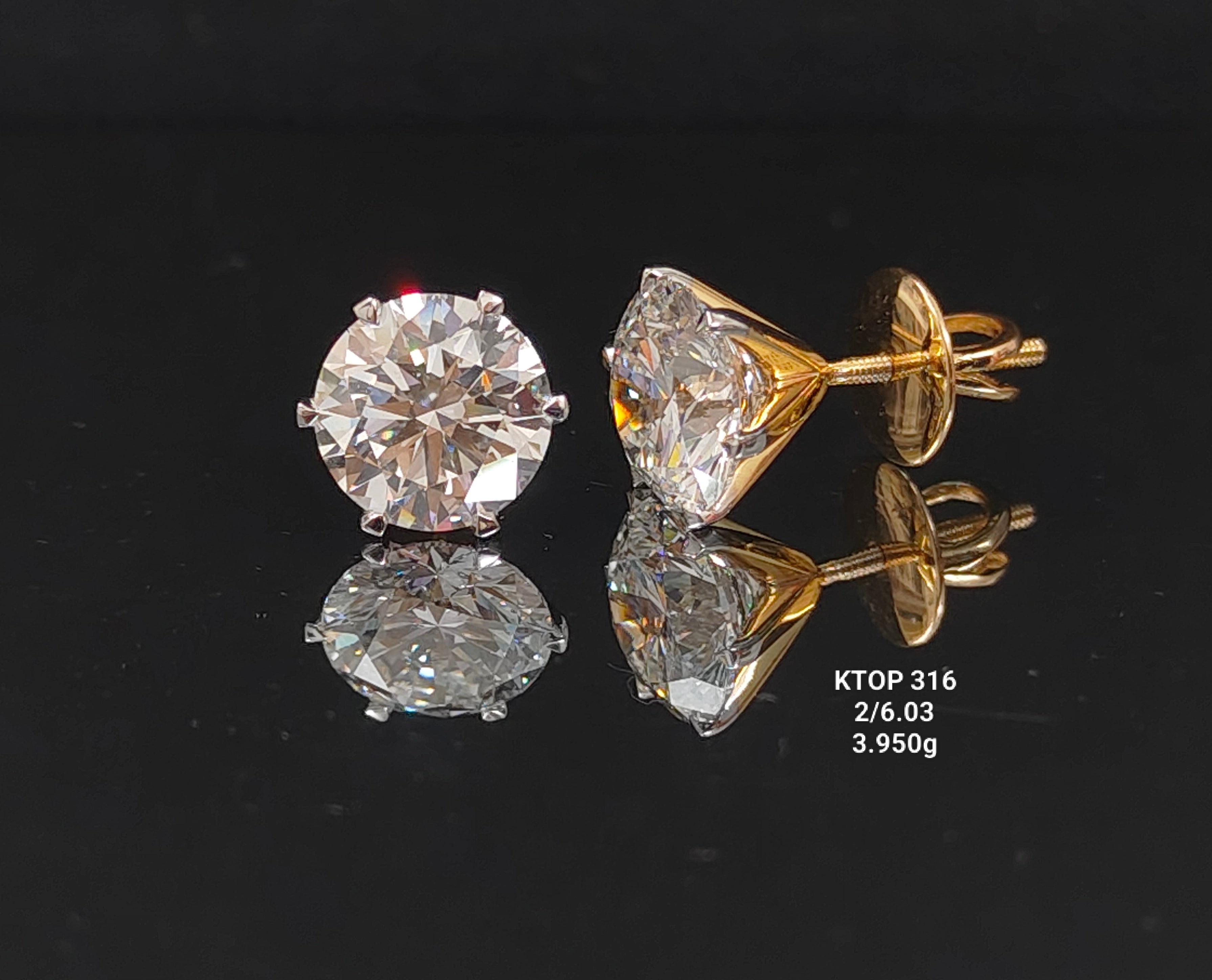 6.03Ct TOPS Small round diamonds 18K