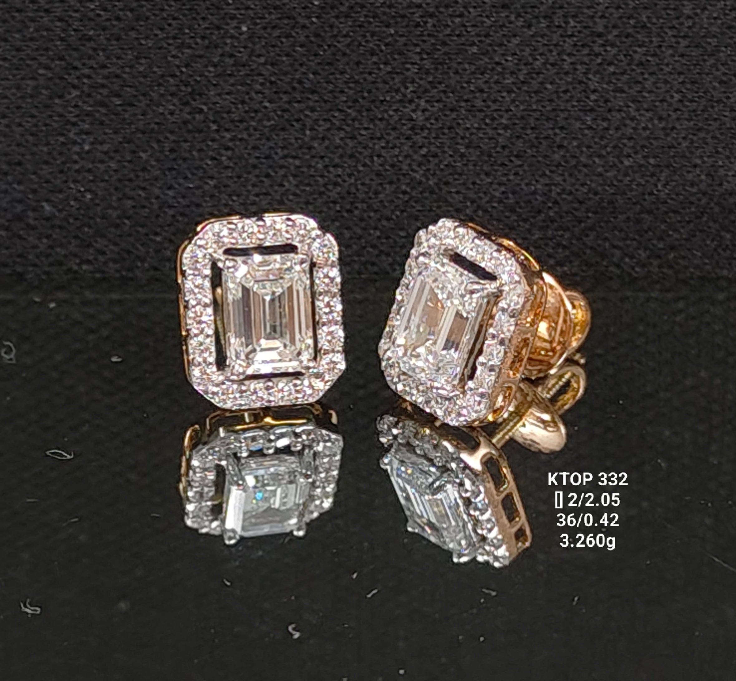 2.47Ct TOPS solitaire diamonds 18K