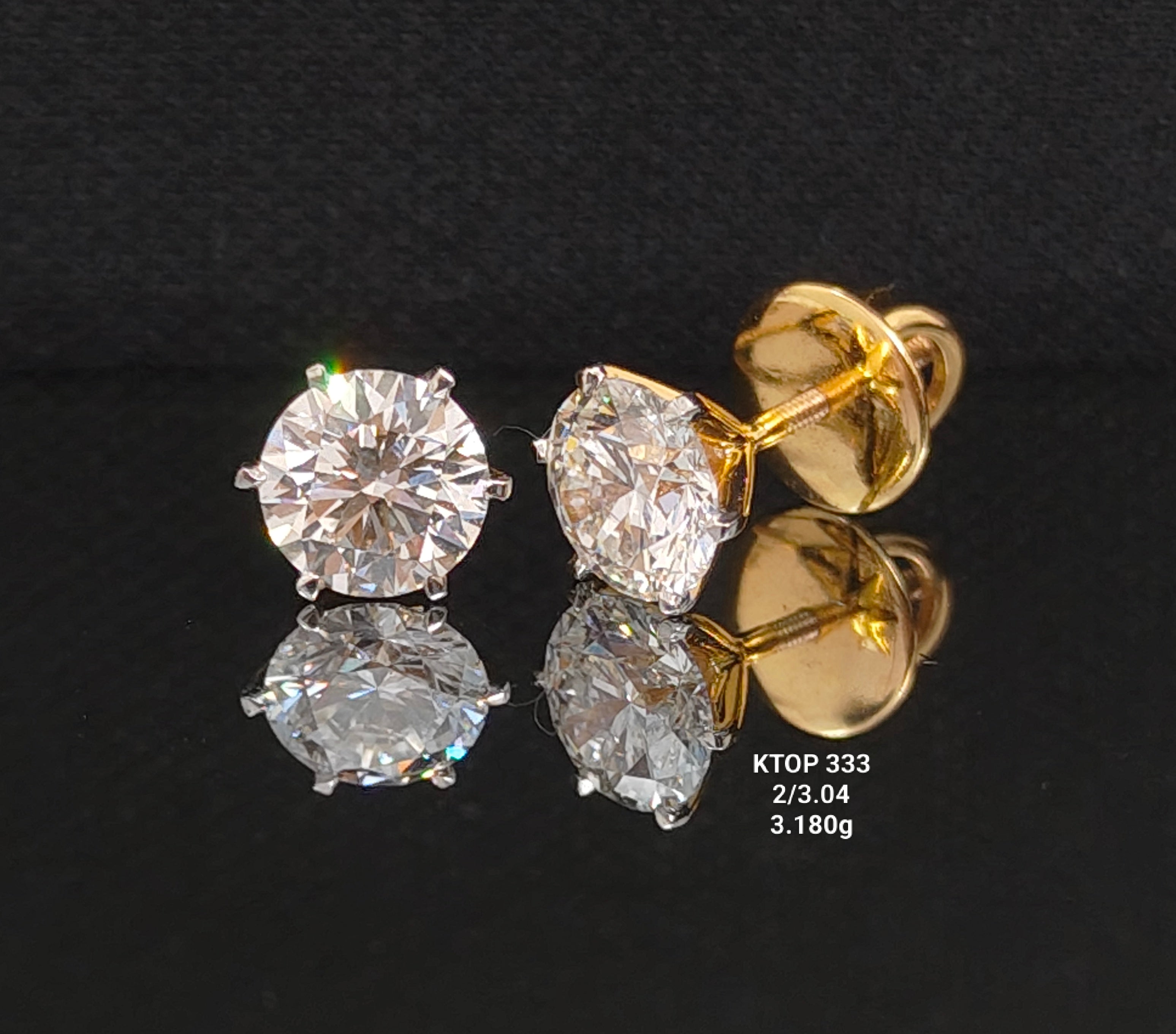 3.04Ct TOPS Small round diamonds 18K