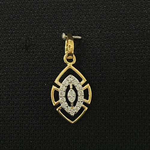 0.17 carat lab-grown diamond locket in 14kt gold front view
