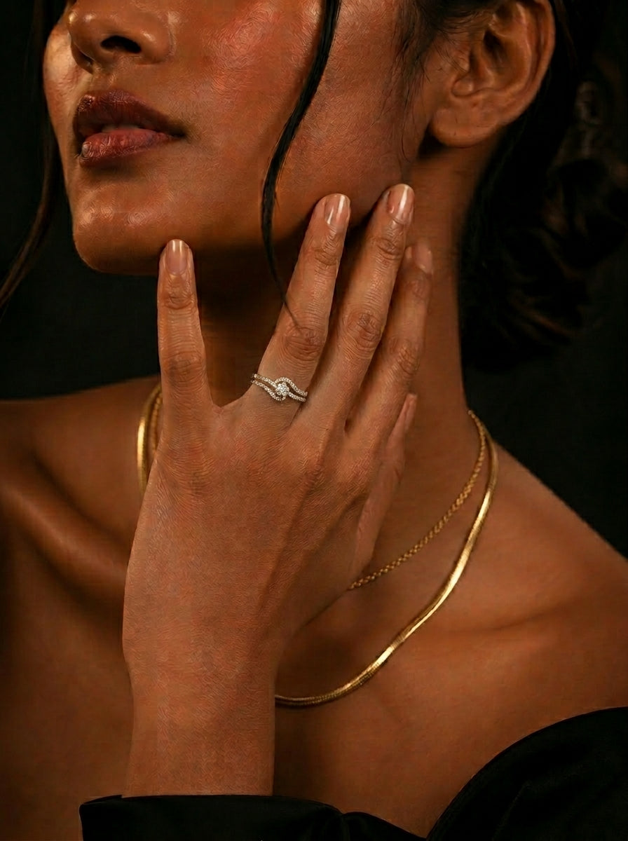 0.7Ct of Ring with the Purity of 18k