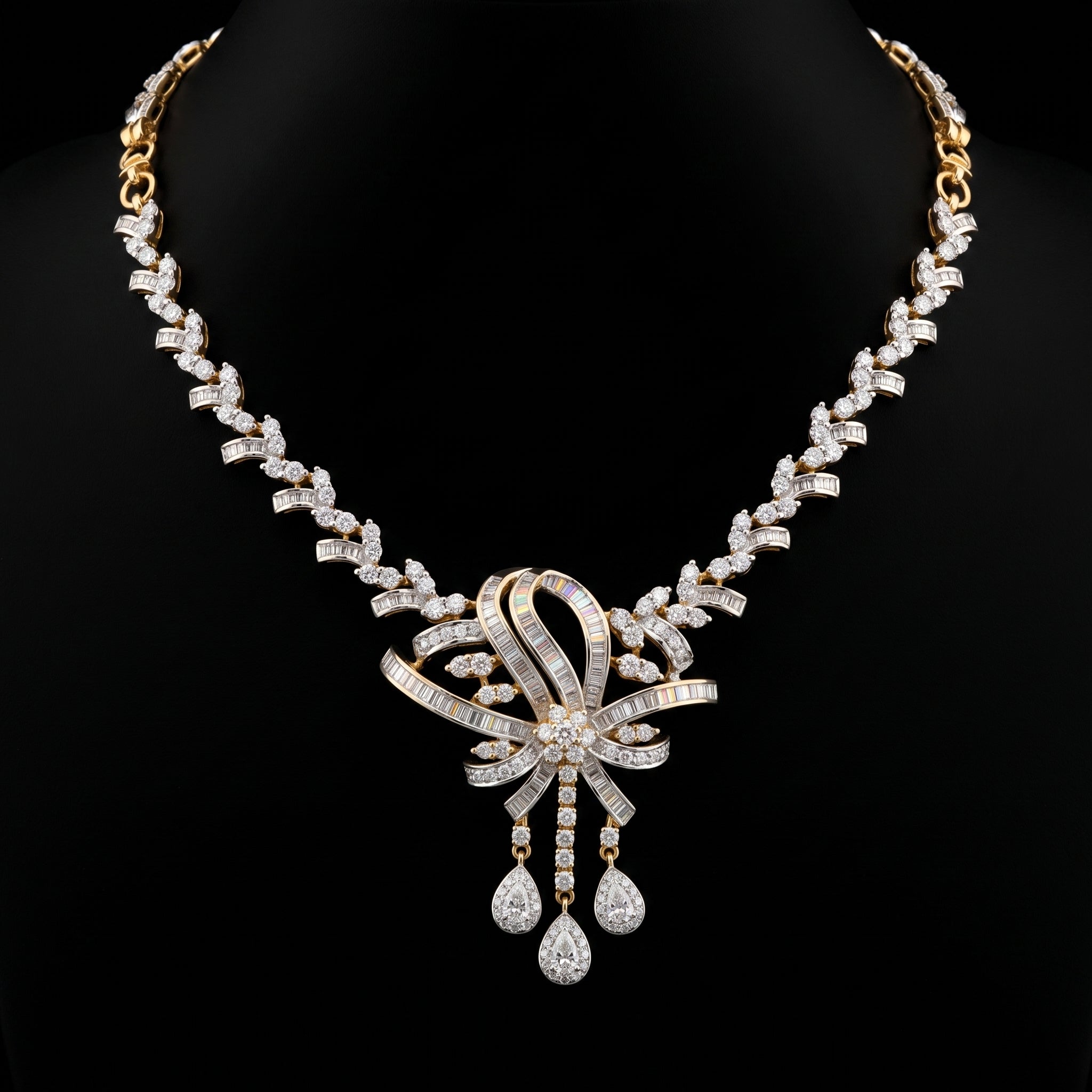 3.35Ct of Necklace with the Purity of 18K