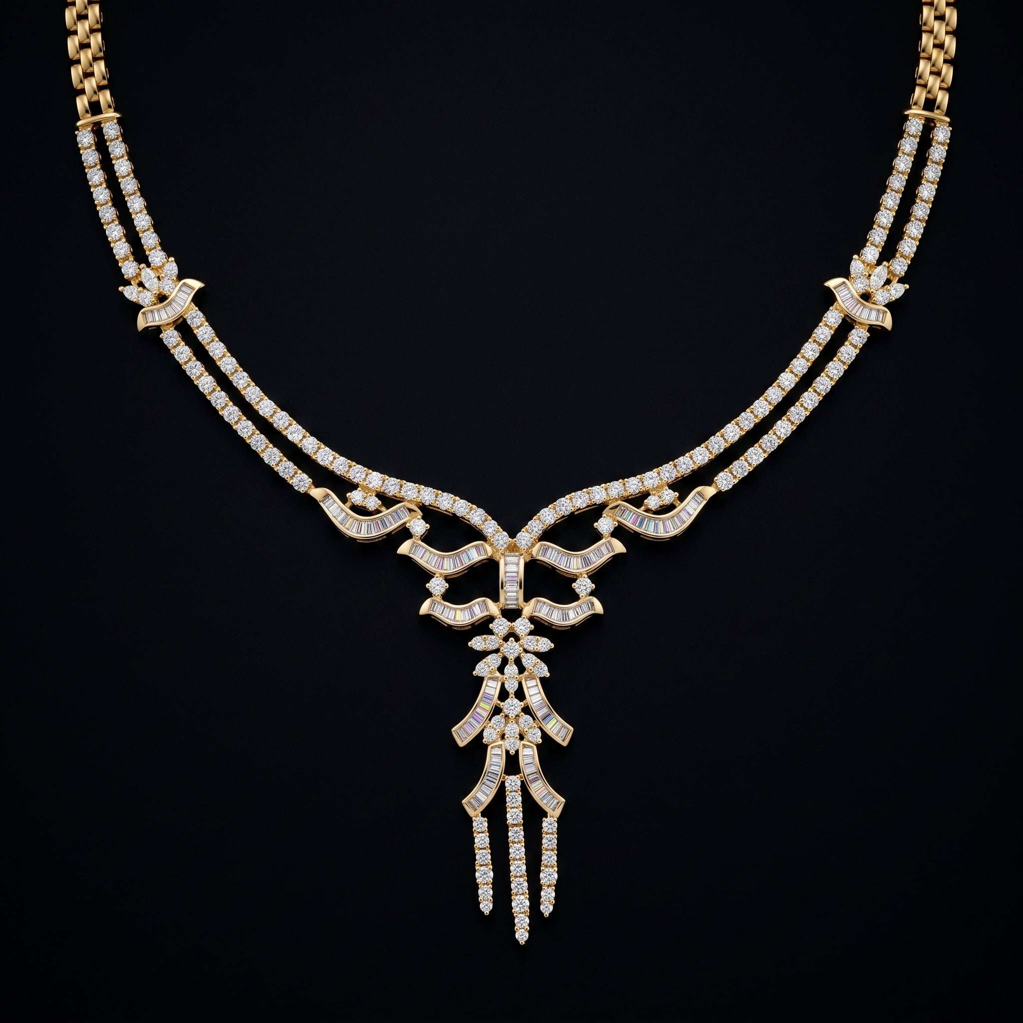 3.71Ct of Necklace with the Purity of 18K