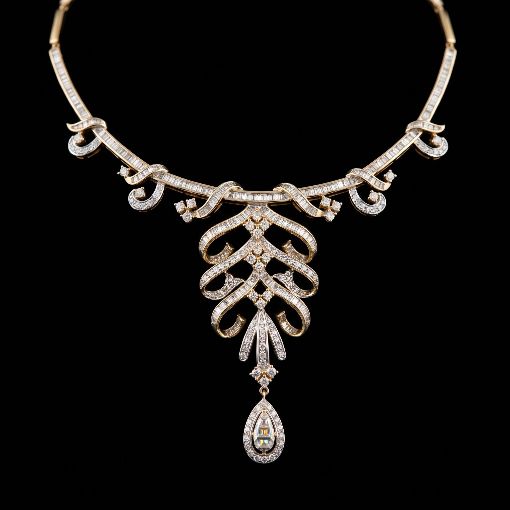 4.07Ct of Necklace with the Purity of 18K