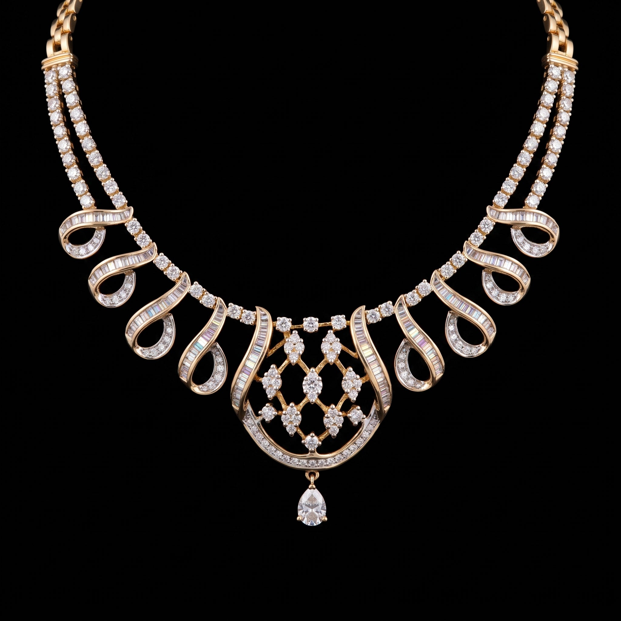 3Ct of Necklace with the Purity of 18K