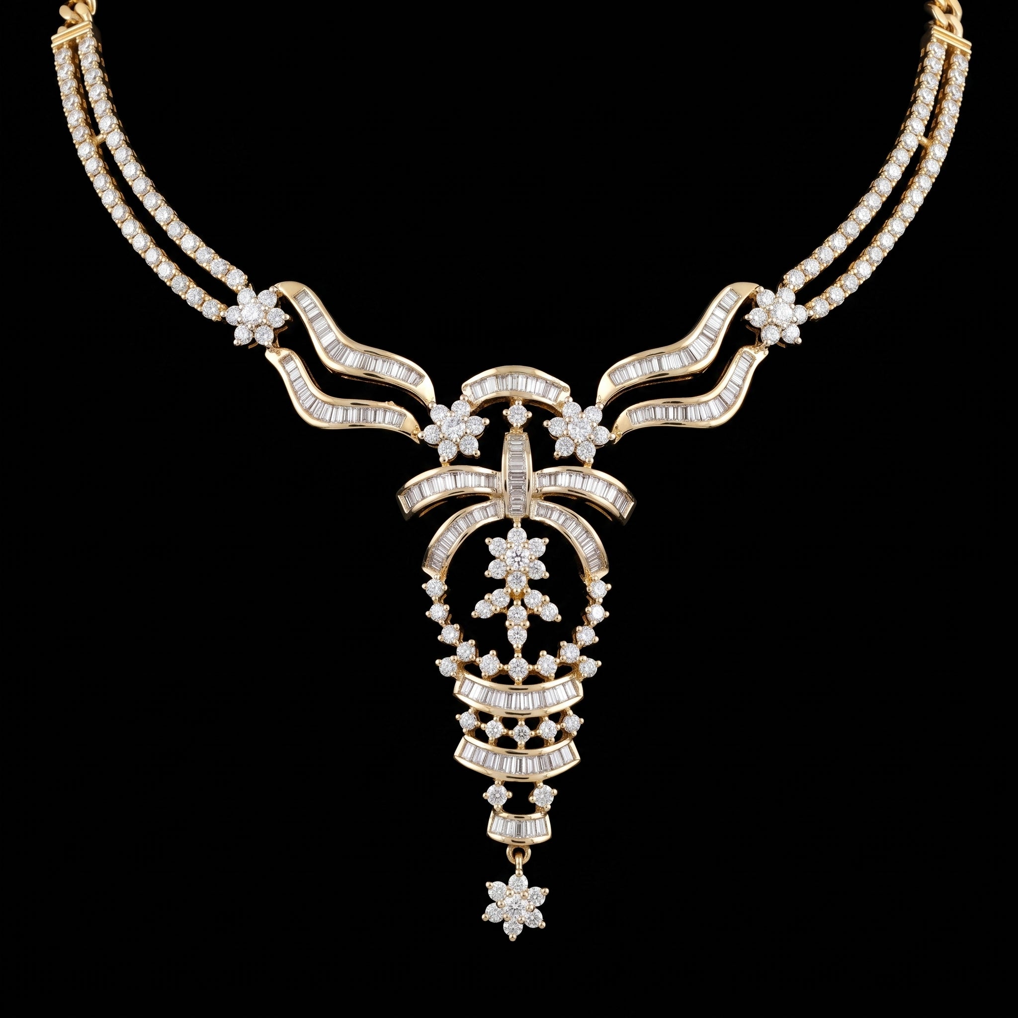 3.67Ct of Necklace with the Purity of 18K