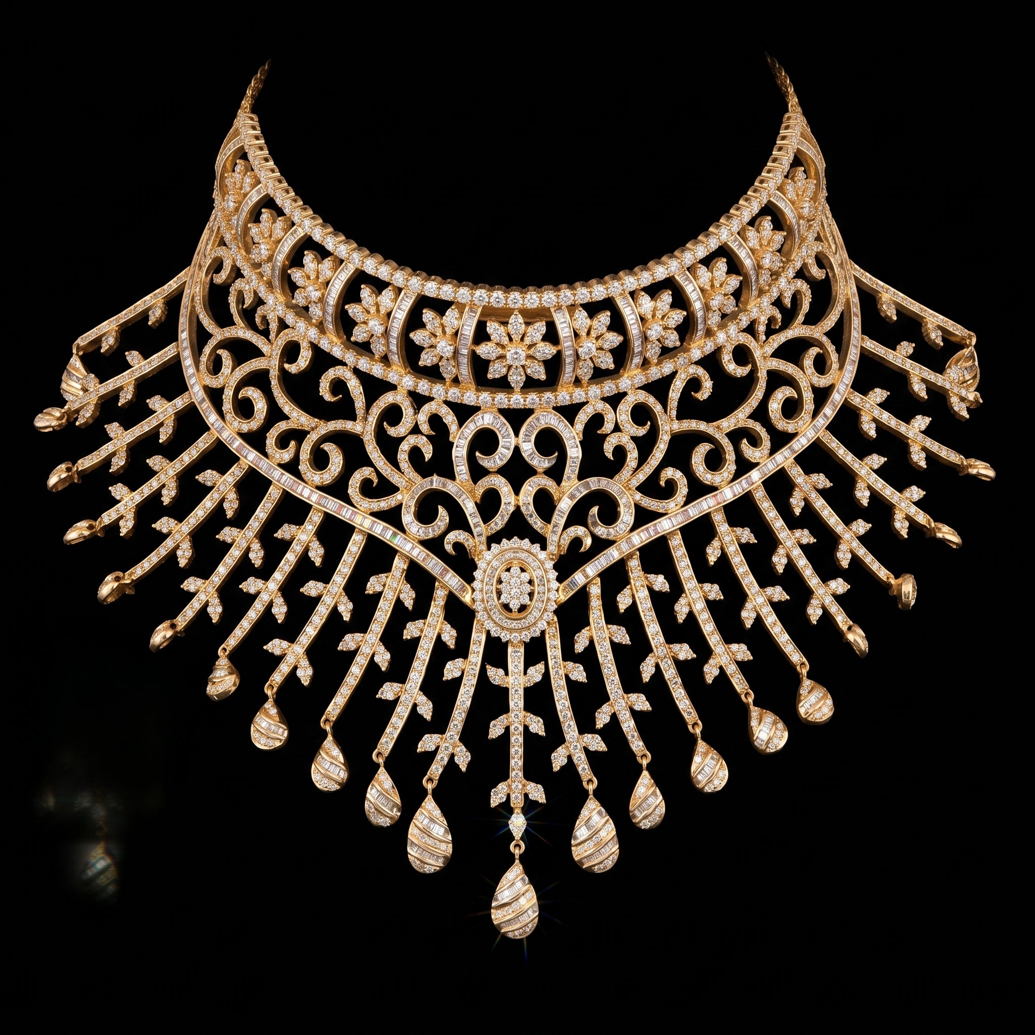24.53Ct of Necklace with the Purity of 18K