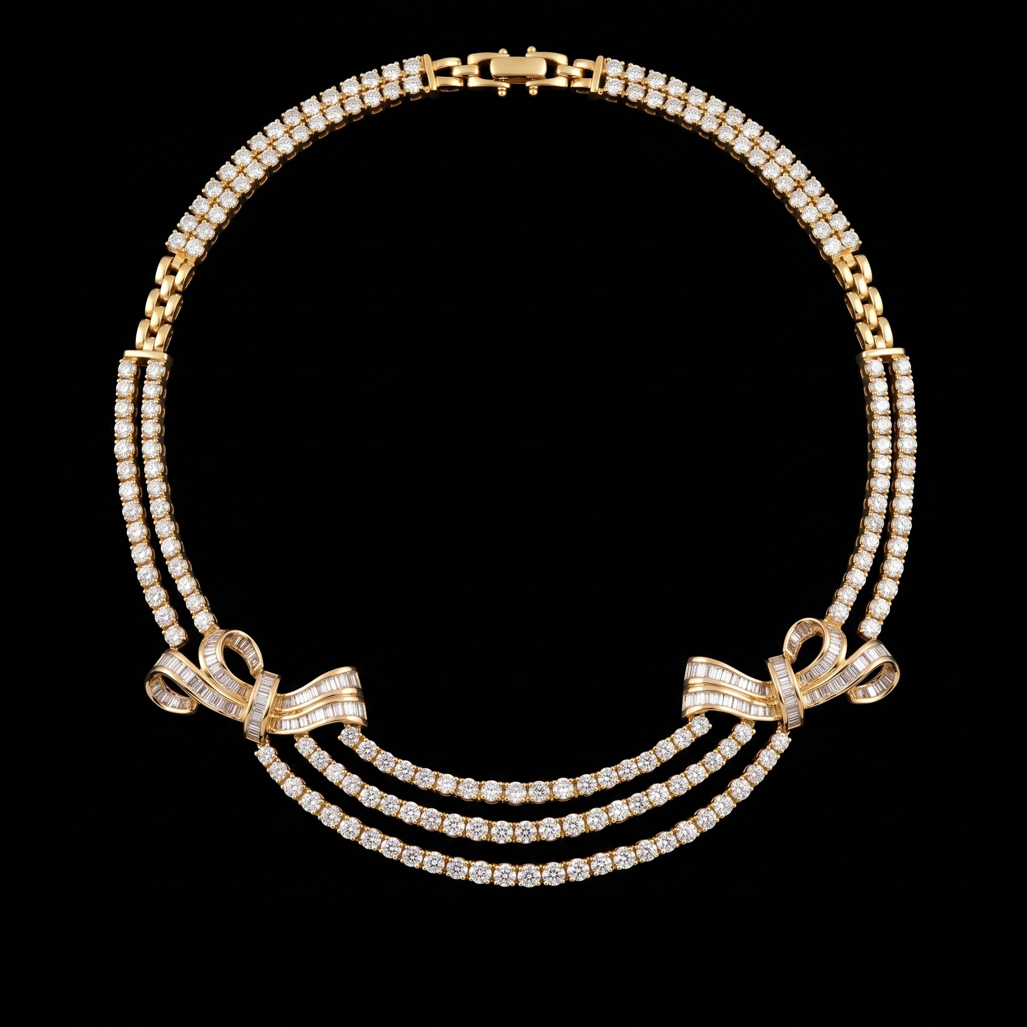 4.89Ct of Necklace with the Purity of 18K