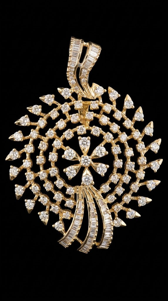 1.36Ct of Locket With the Purity of 18K
