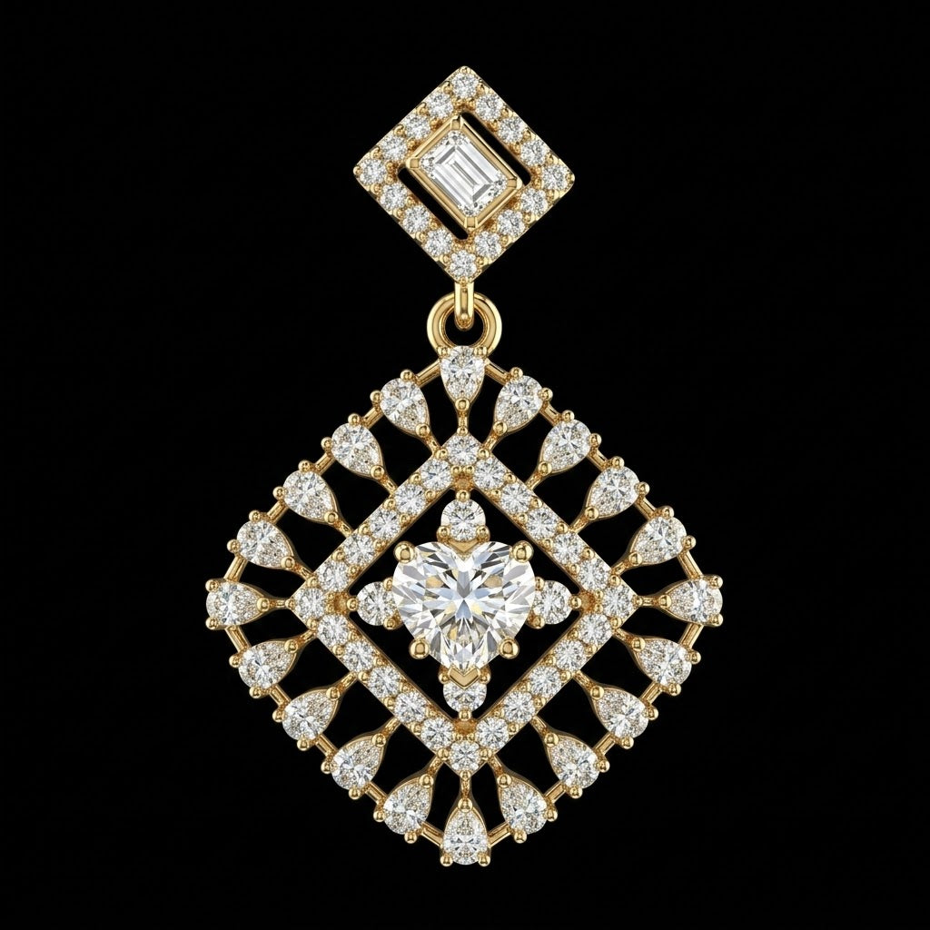 2.51Ct of Locket With the Purity of 18K