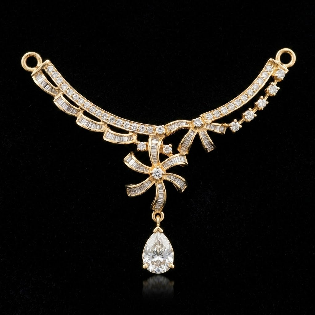 0.92Ct of Locket With the Purity of 18K