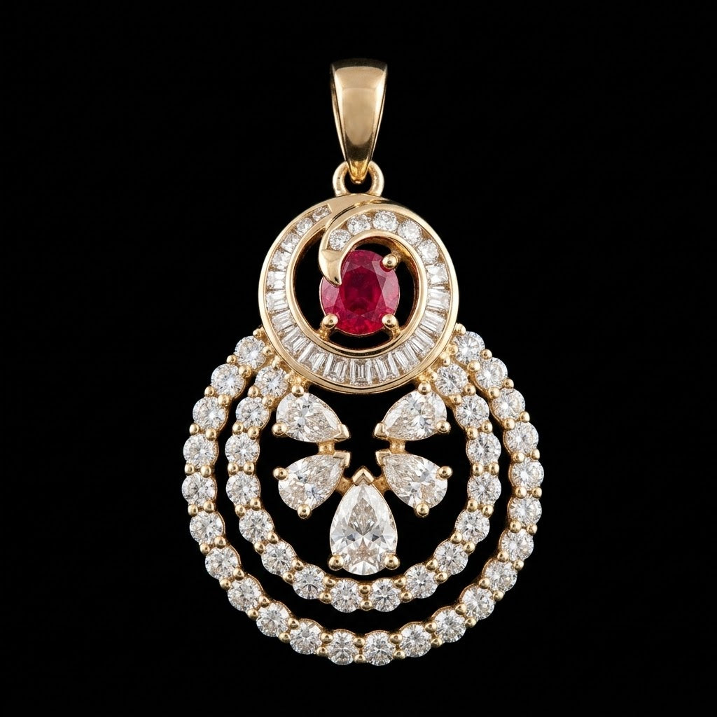 5.1Ct of Locket With the Purity of 14K