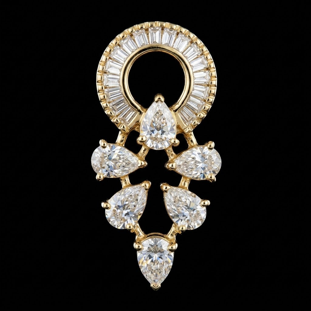 2.5Ct of Locket With the Purity of 18K