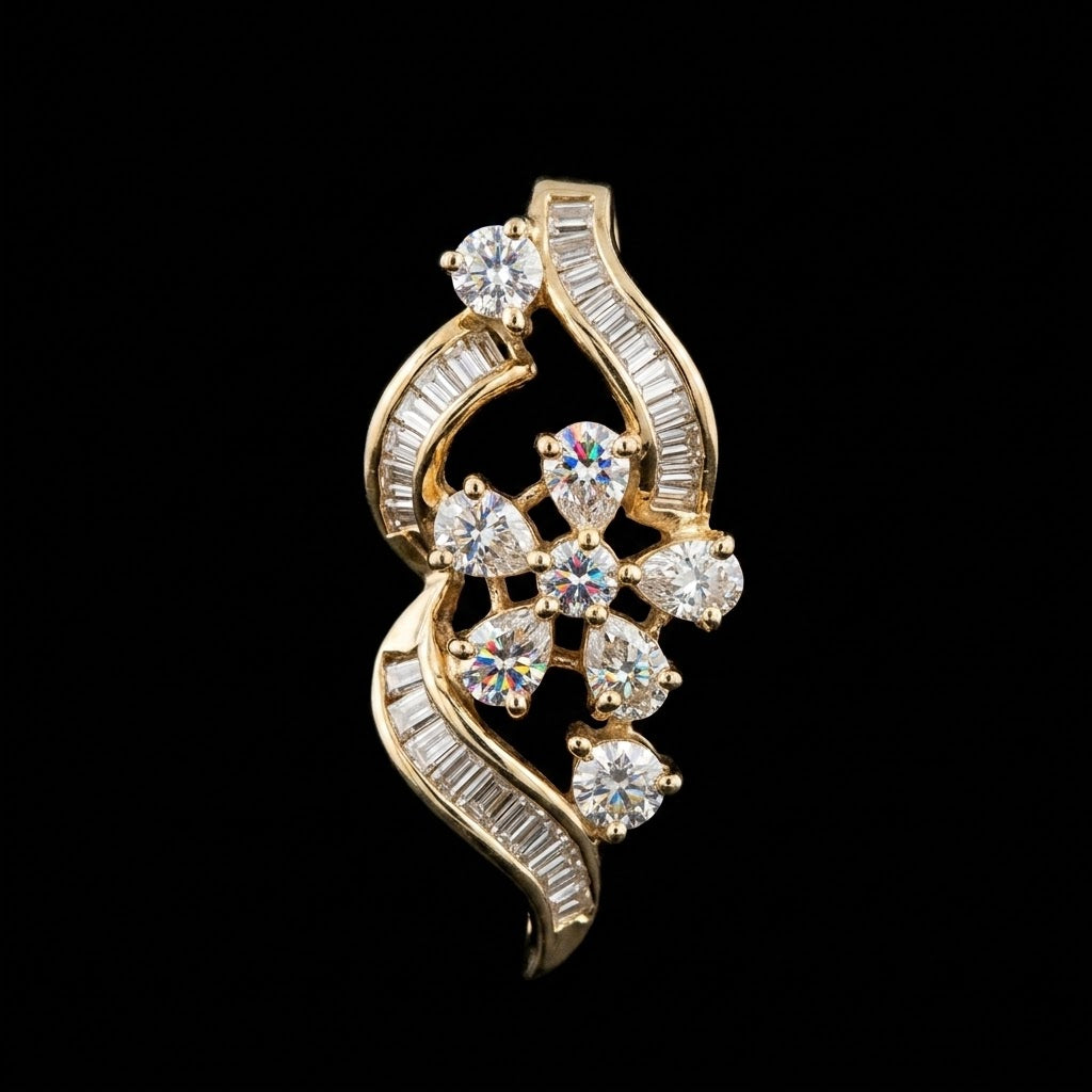 1.9Ct of Locket With the Purity of 18K