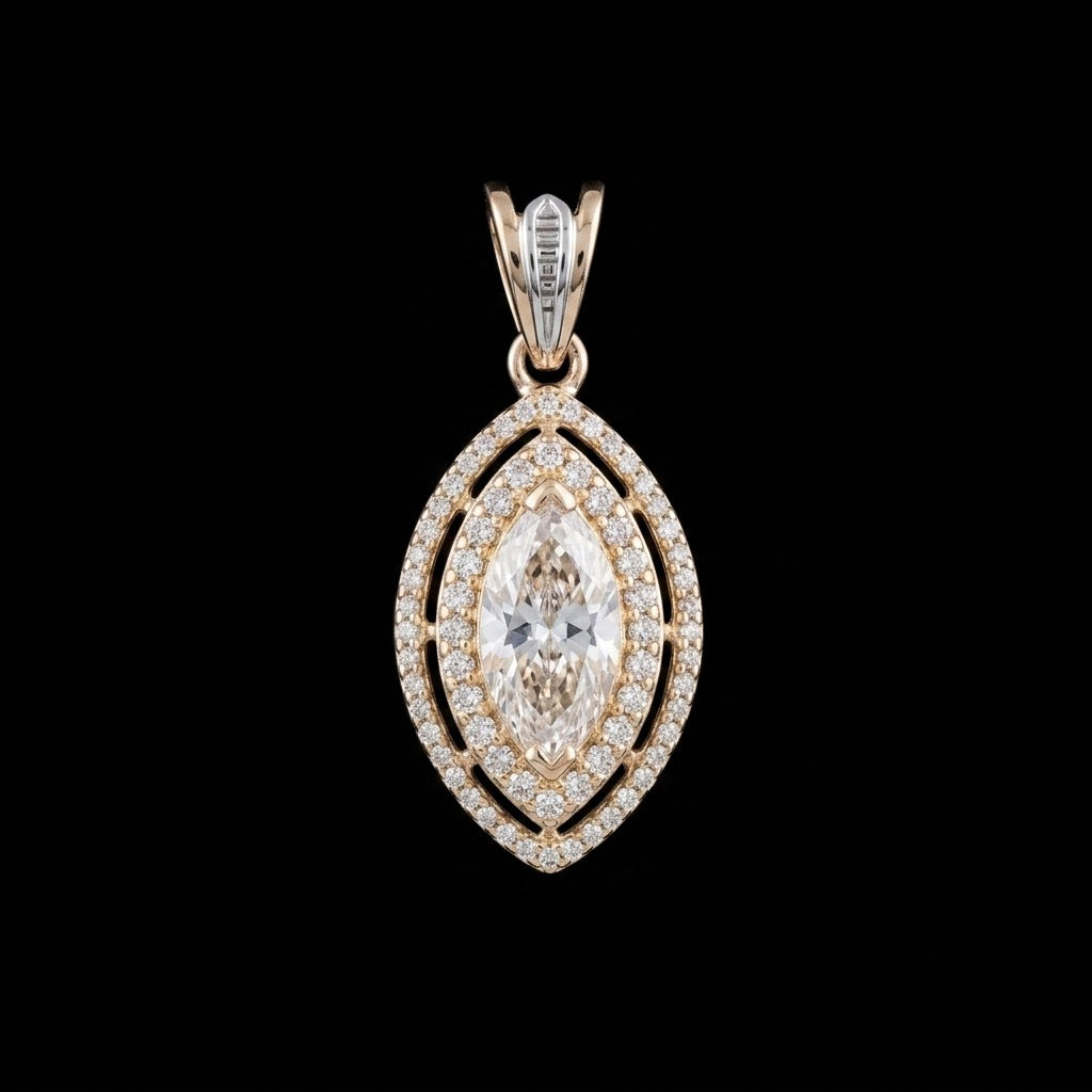 2.5Ct of Locket With the Purity of 18K