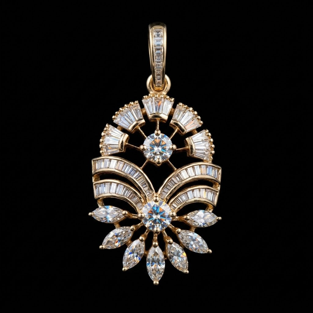 2.92Ct of Locket With the Purity of 18K