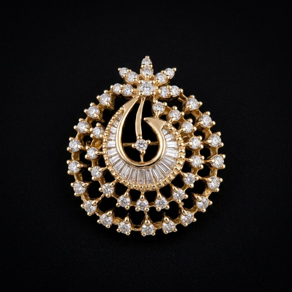 1.3Ct of Locket With the Purity of 18K