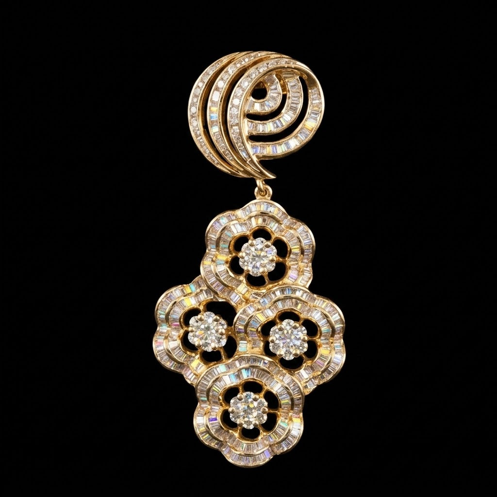 3Ct of Locket With the Purity of 18K