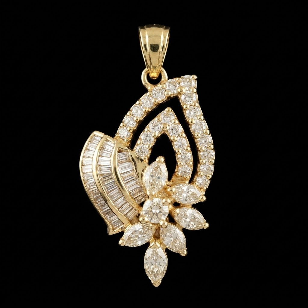 2.25Ct of Locket With the Purity of 18K